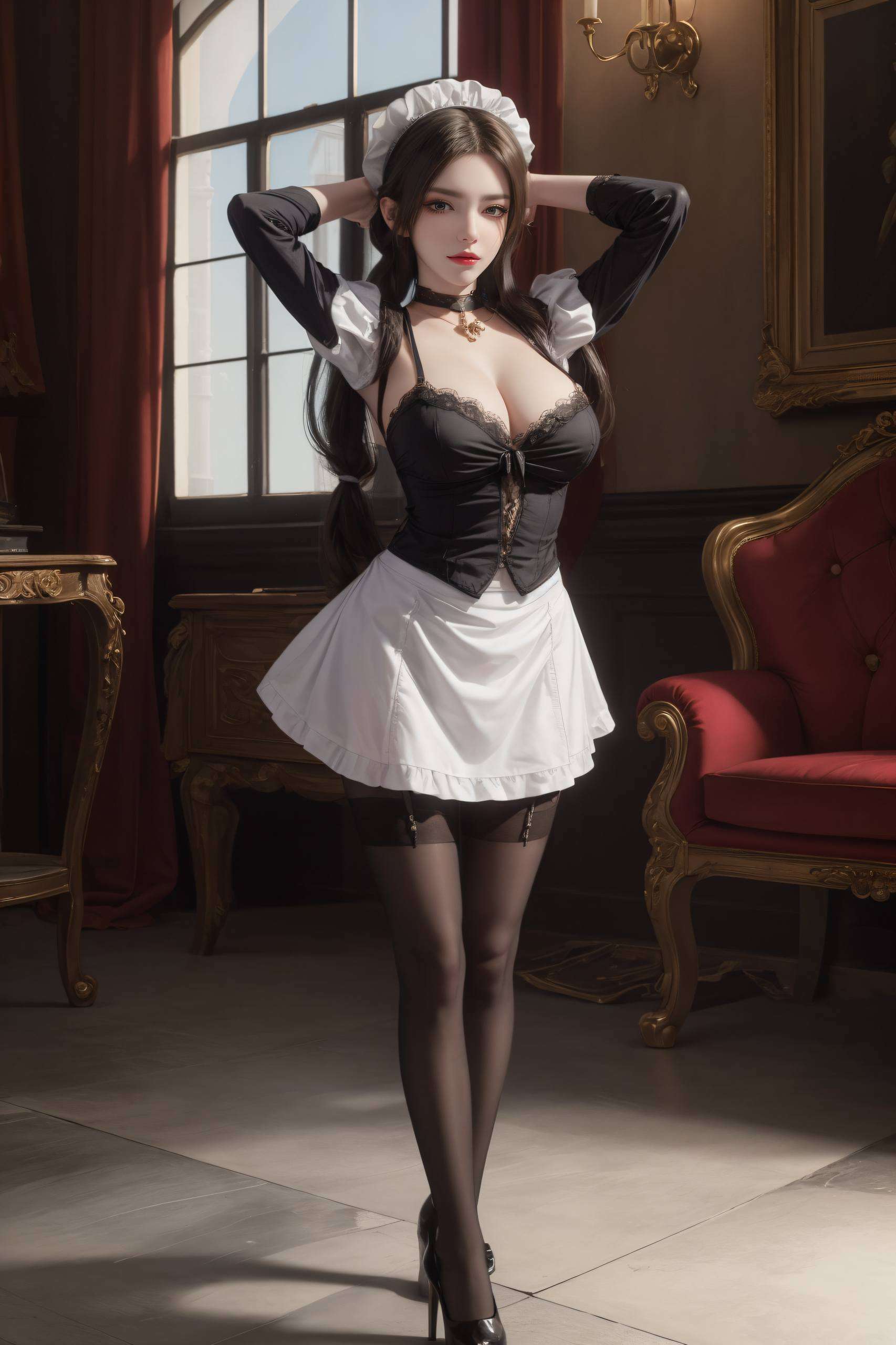 简洁而不失华丽帅气壁纸中她眼神犀利