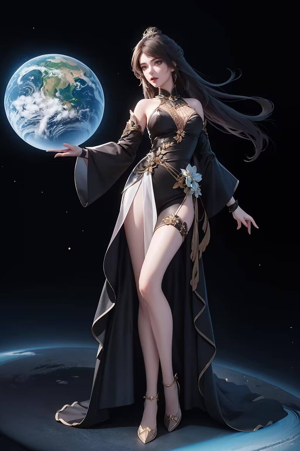 以完美世界中的魔女赤脚形象为灵感赤脚魔女原图细节丰富