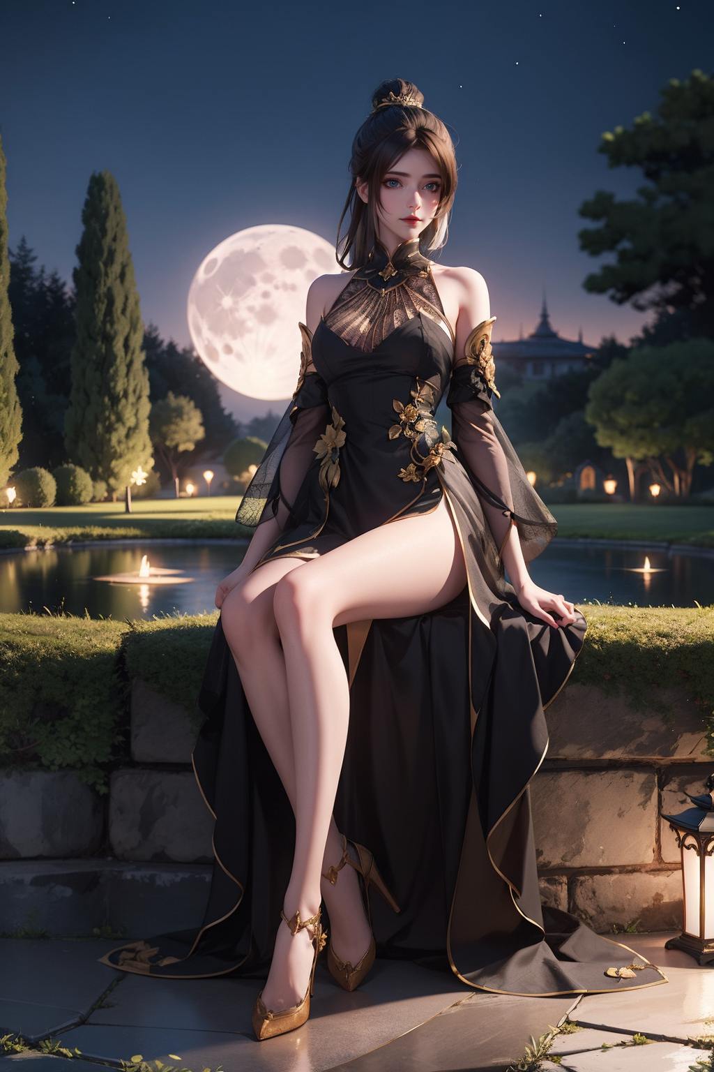 这张国漫美女桌面壁纸享受视觉盛宴