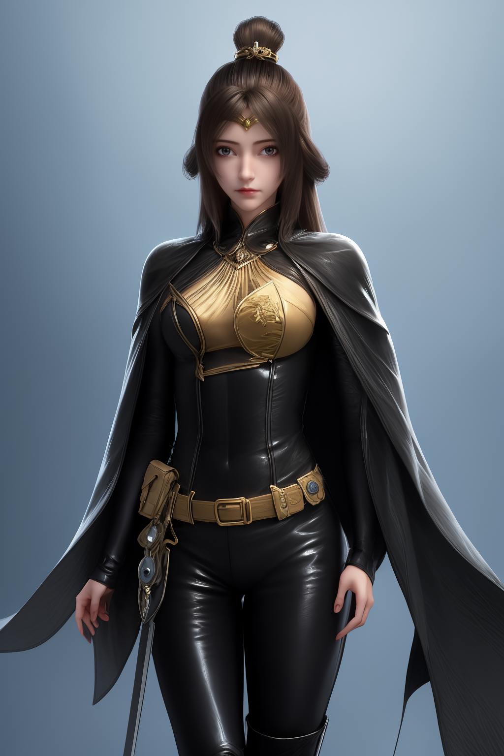 细腻的笔触捕捉了每一个细节这张AI绘画作品呈现了一位小魔女完美世界服的绝美笑容