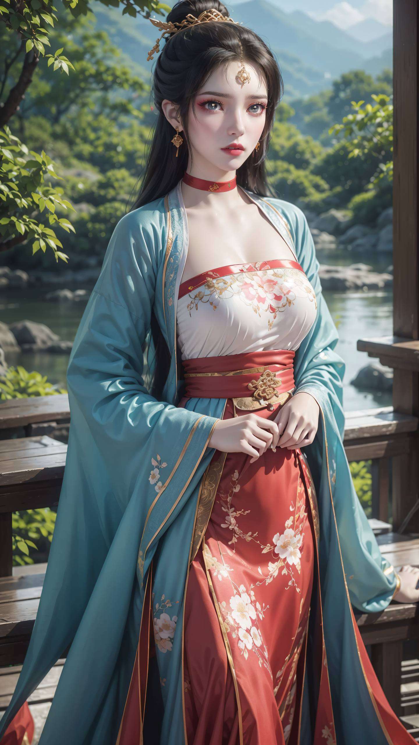 以国漫《仙逆》中的墨云为灵感这张女生壁纸融合了二次元元素