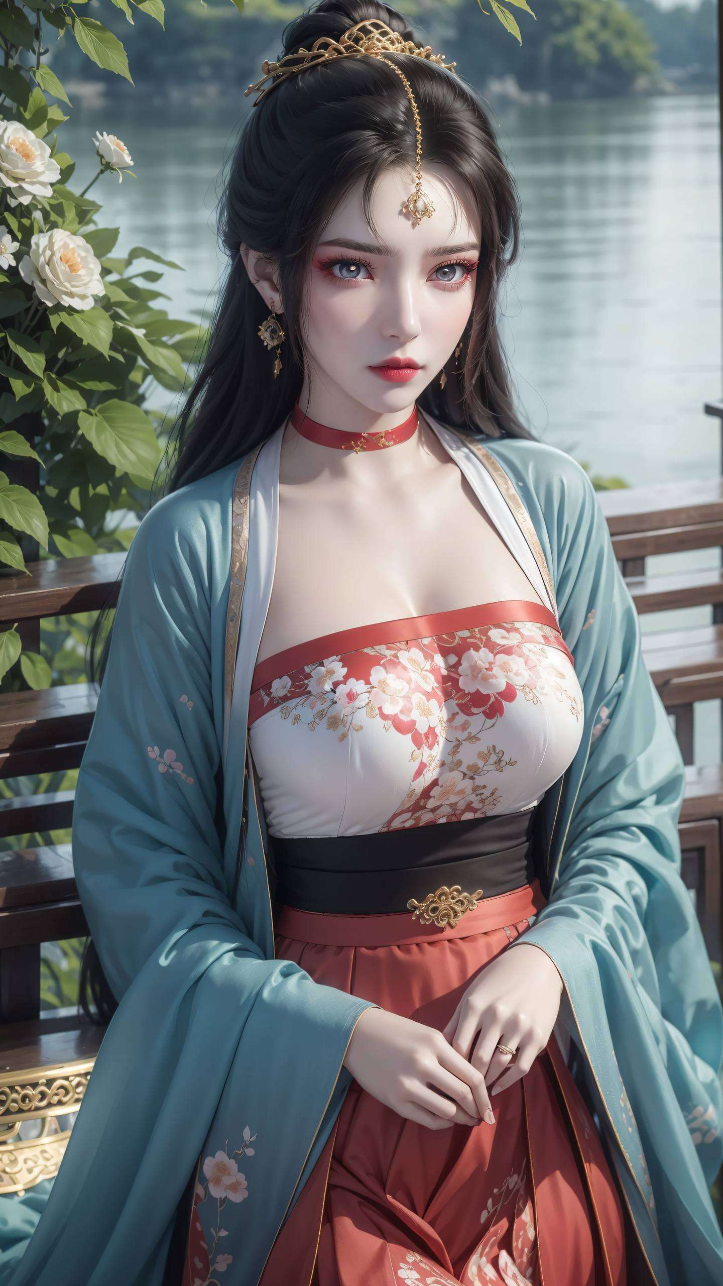 她的倩影如同一抹清新脱俗的风景让你在每一次解锁时