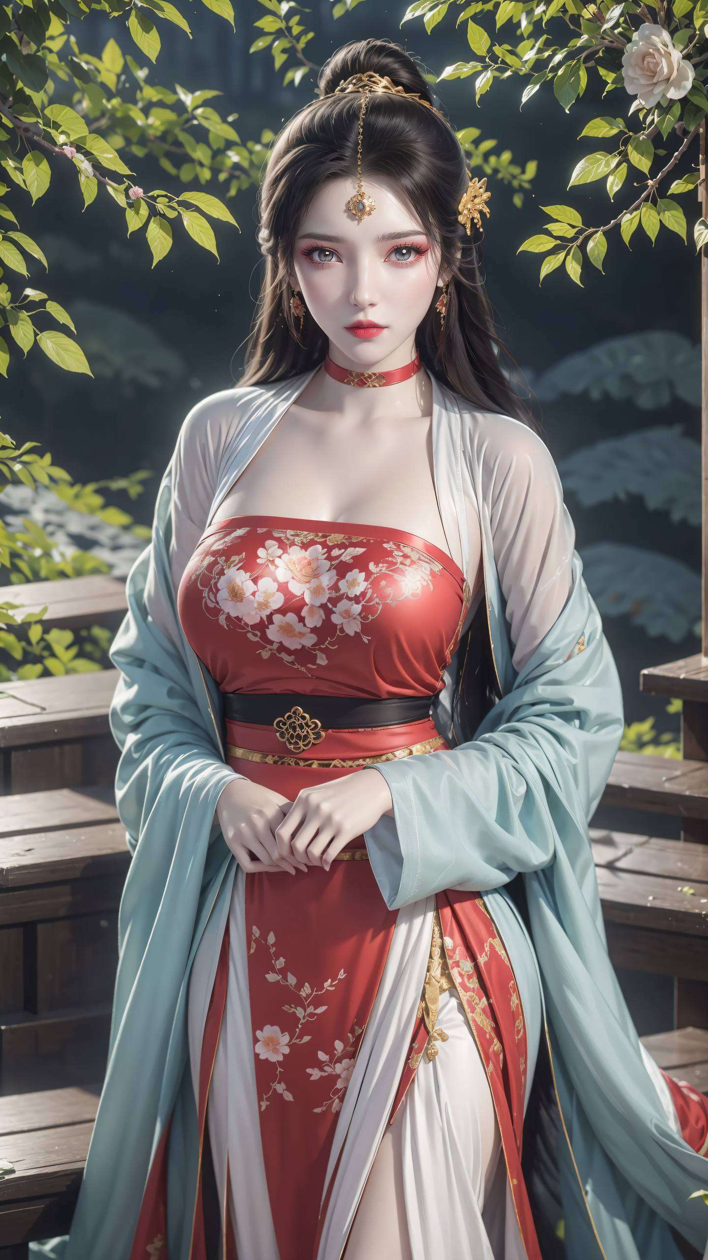 电脑壁纸上的她墨云伤心壁纸