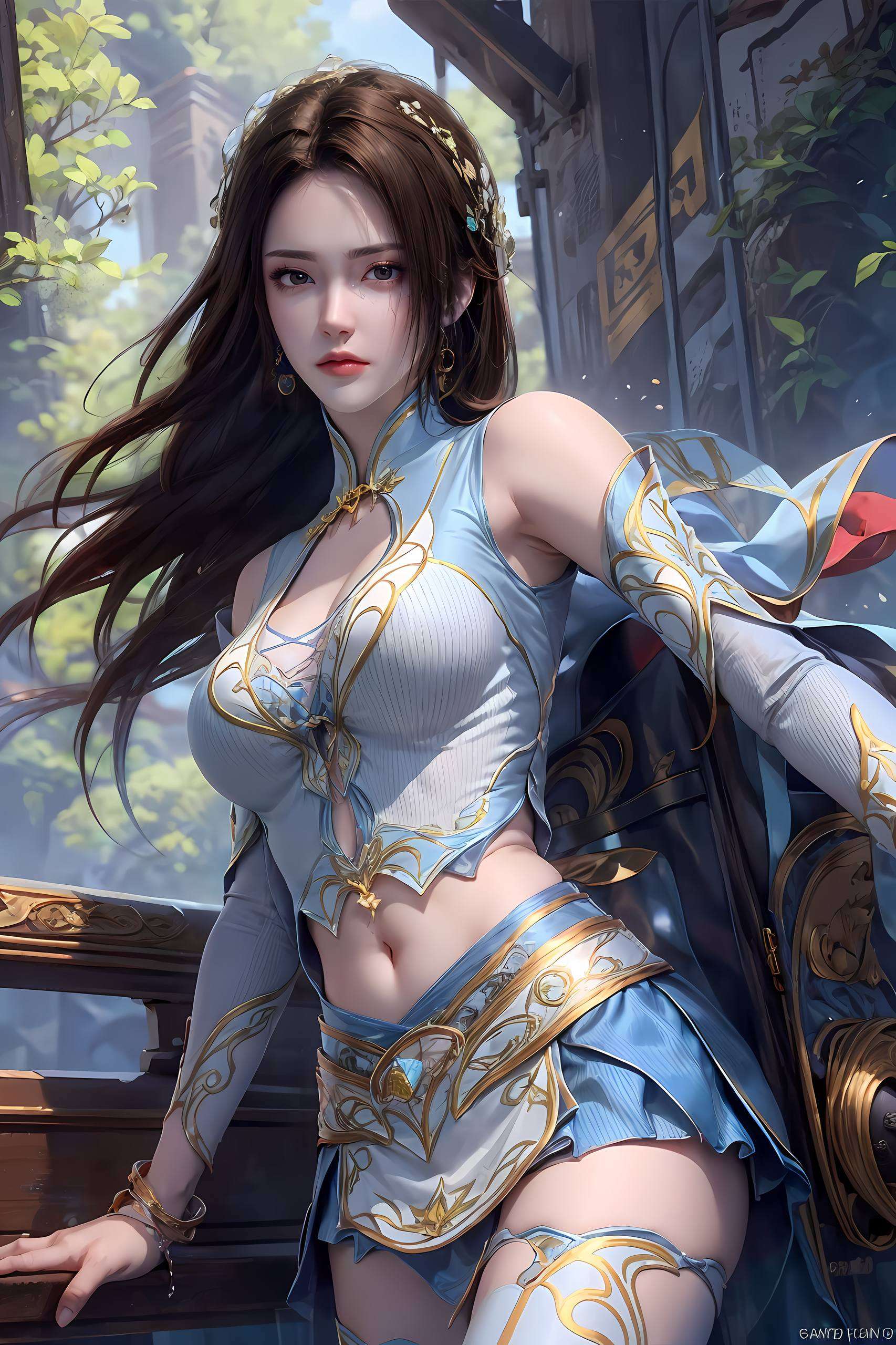 国漫界的绝美女神彰显非凡美感