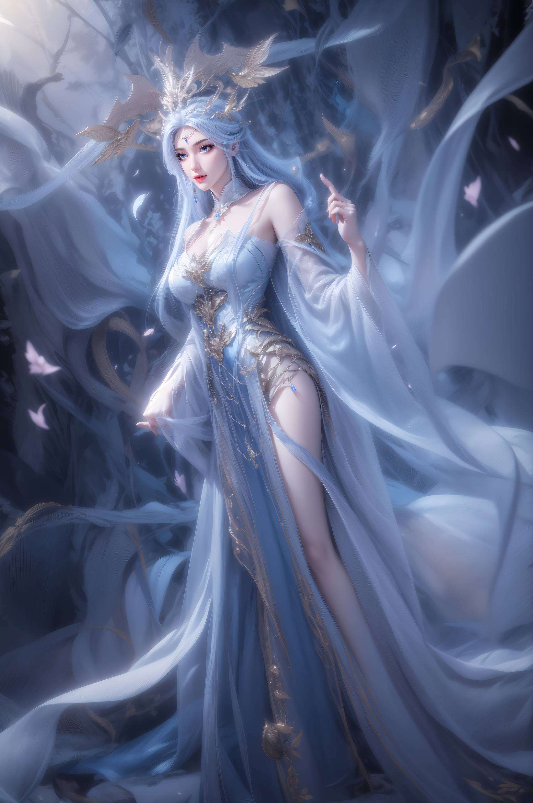 将国漫女主的优雅神韵完美呈现宁雨蝶翩翩起舞