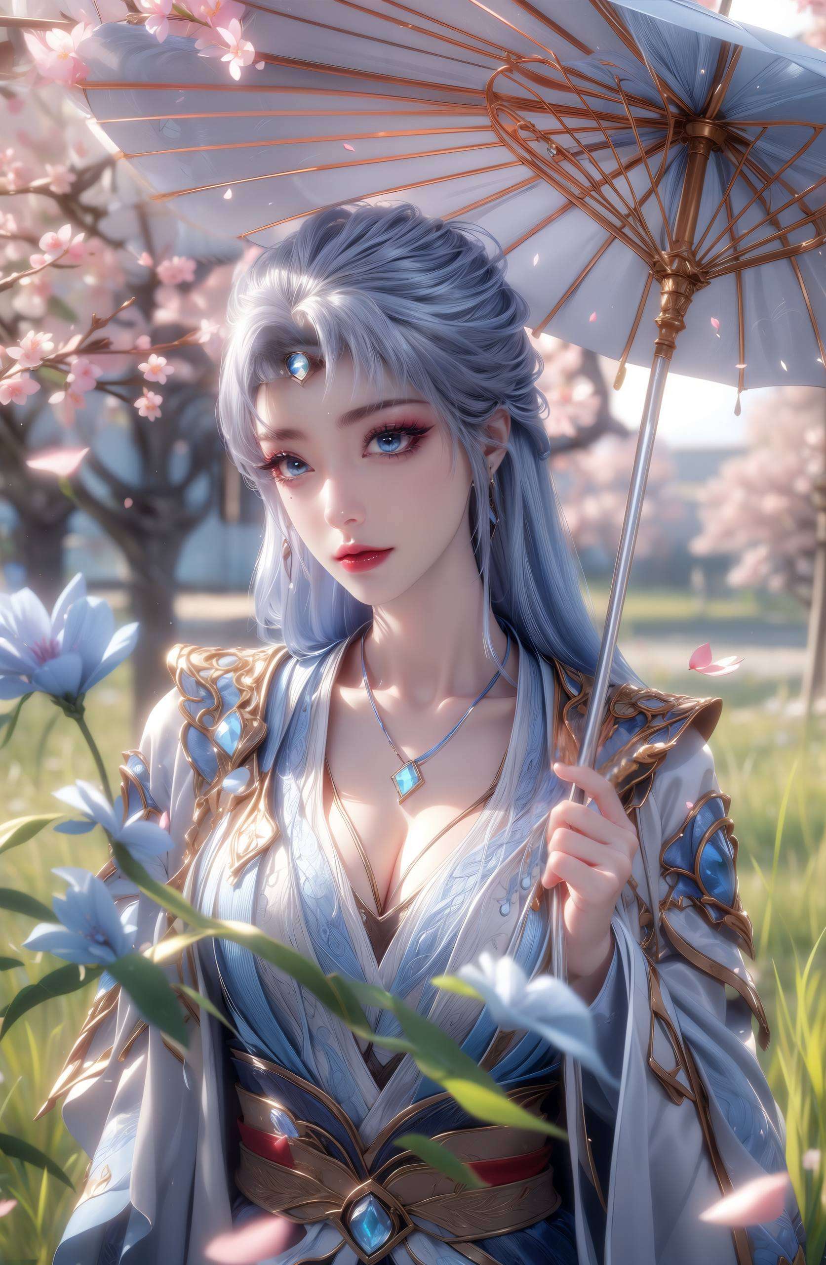 如同壁画中走出的仙子刚出场时