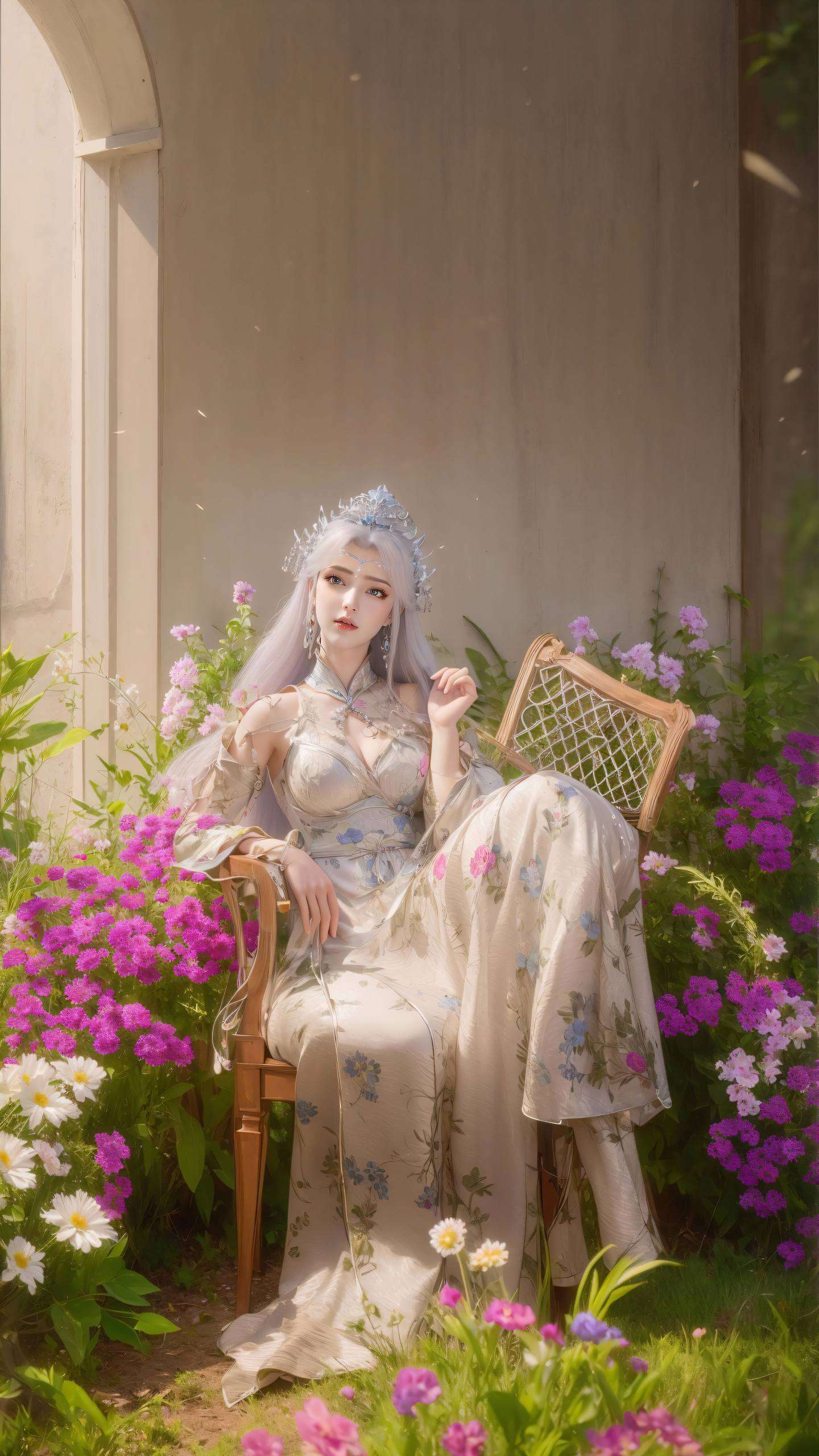 国漫中的绝世女神淡雅的色彩