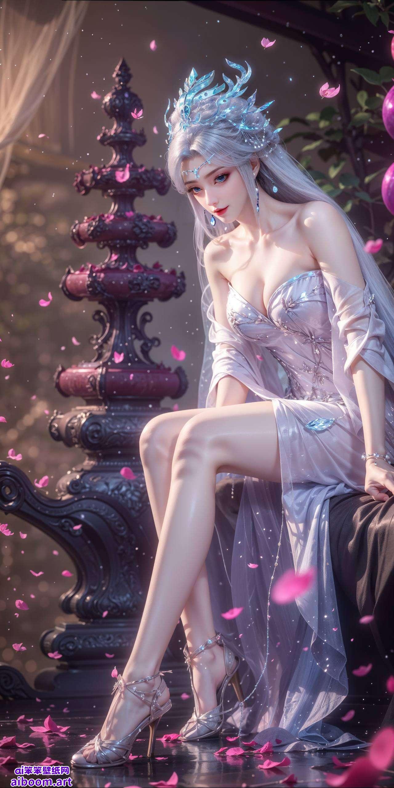 仿佛从画面中飘然而出她不是陨落了吗？但这壁纸却让她的灵动身影重现眼前