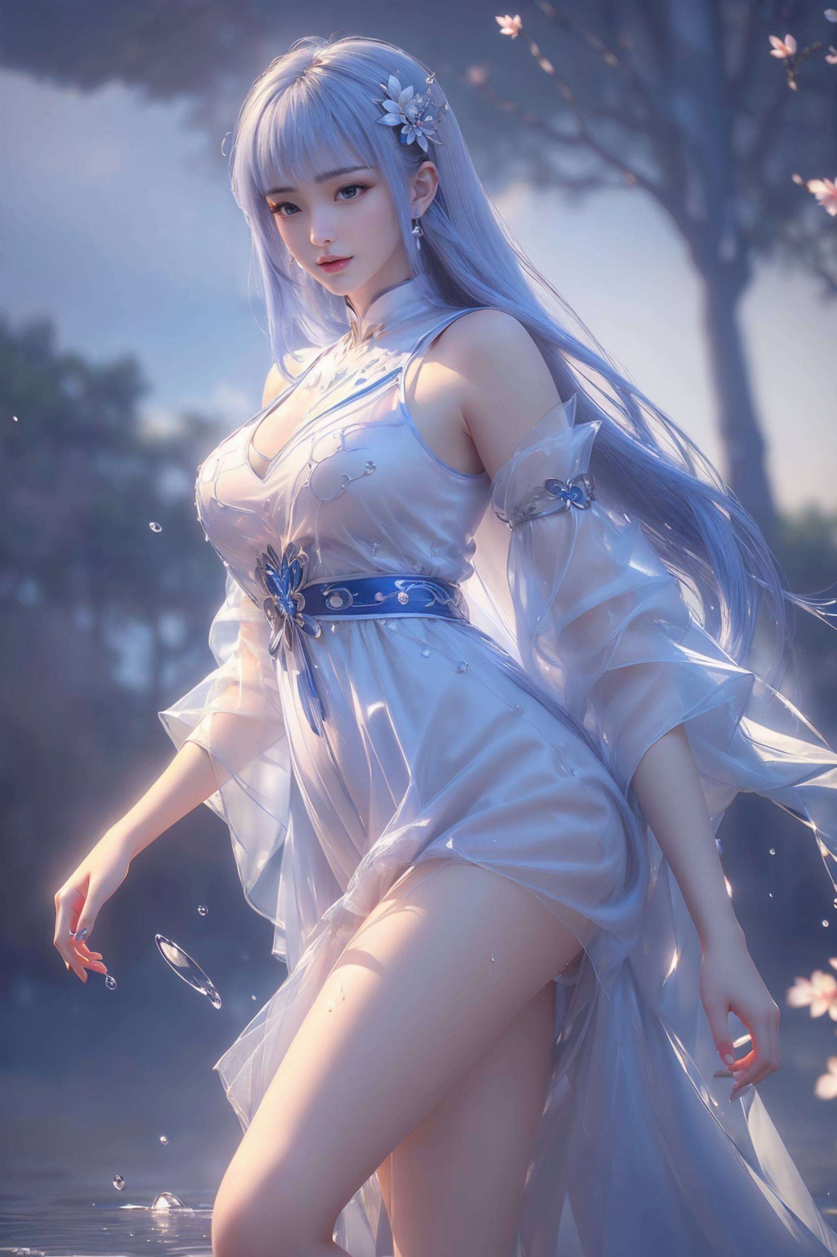 高清AI动作素材巧妙拼接以宁雨蝶的炫酷技能为灵感