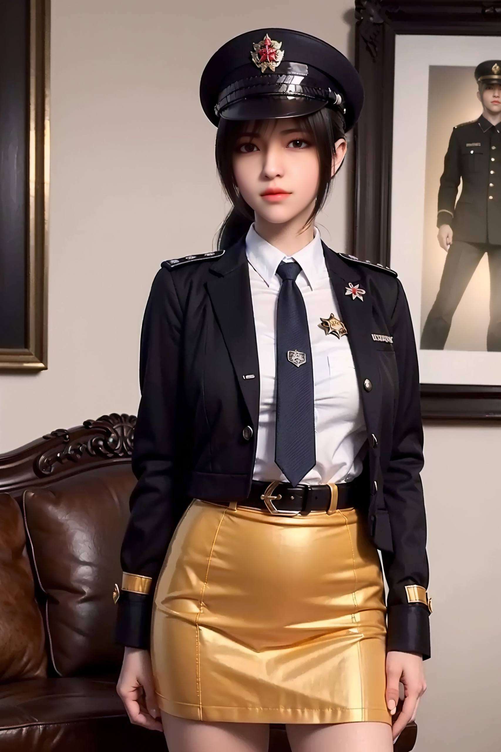 这张极简壁纸展现了国漫美女的独特魅力