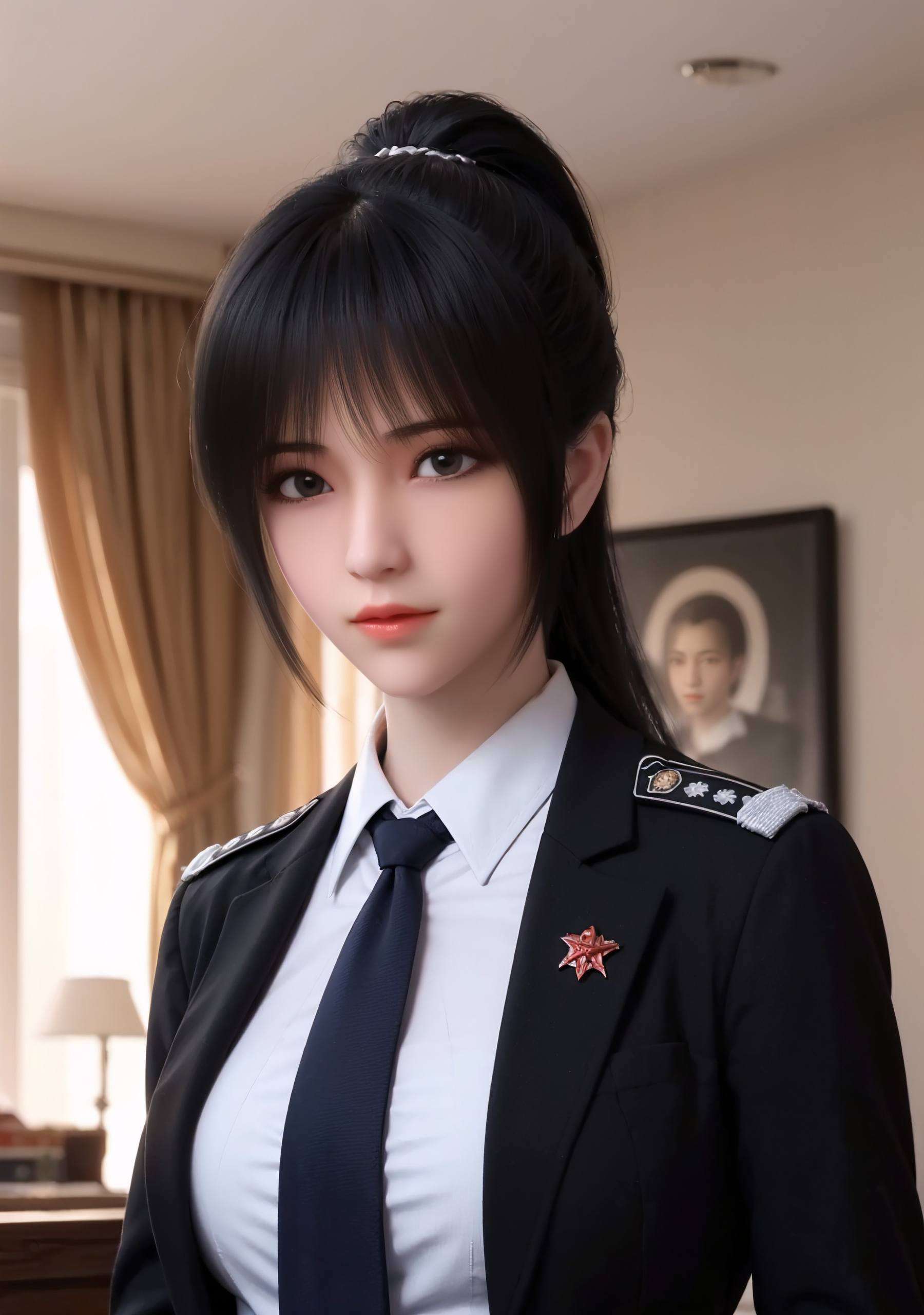 这张AI国漫美女立体PC宽屏壁纸让每一次凝视都仿佛置身于动漫世界