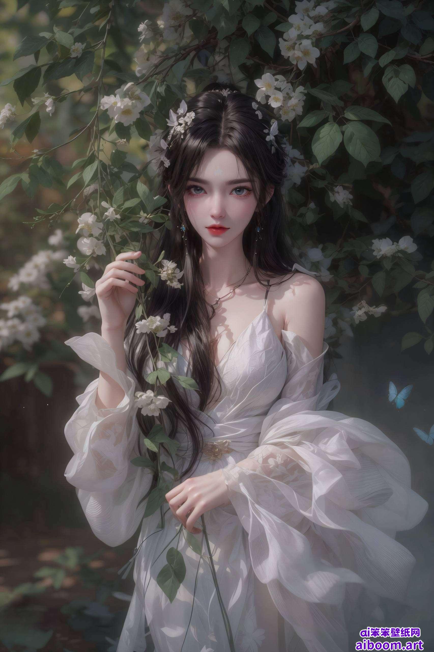 高清细腻清漪与清漪相映成趣