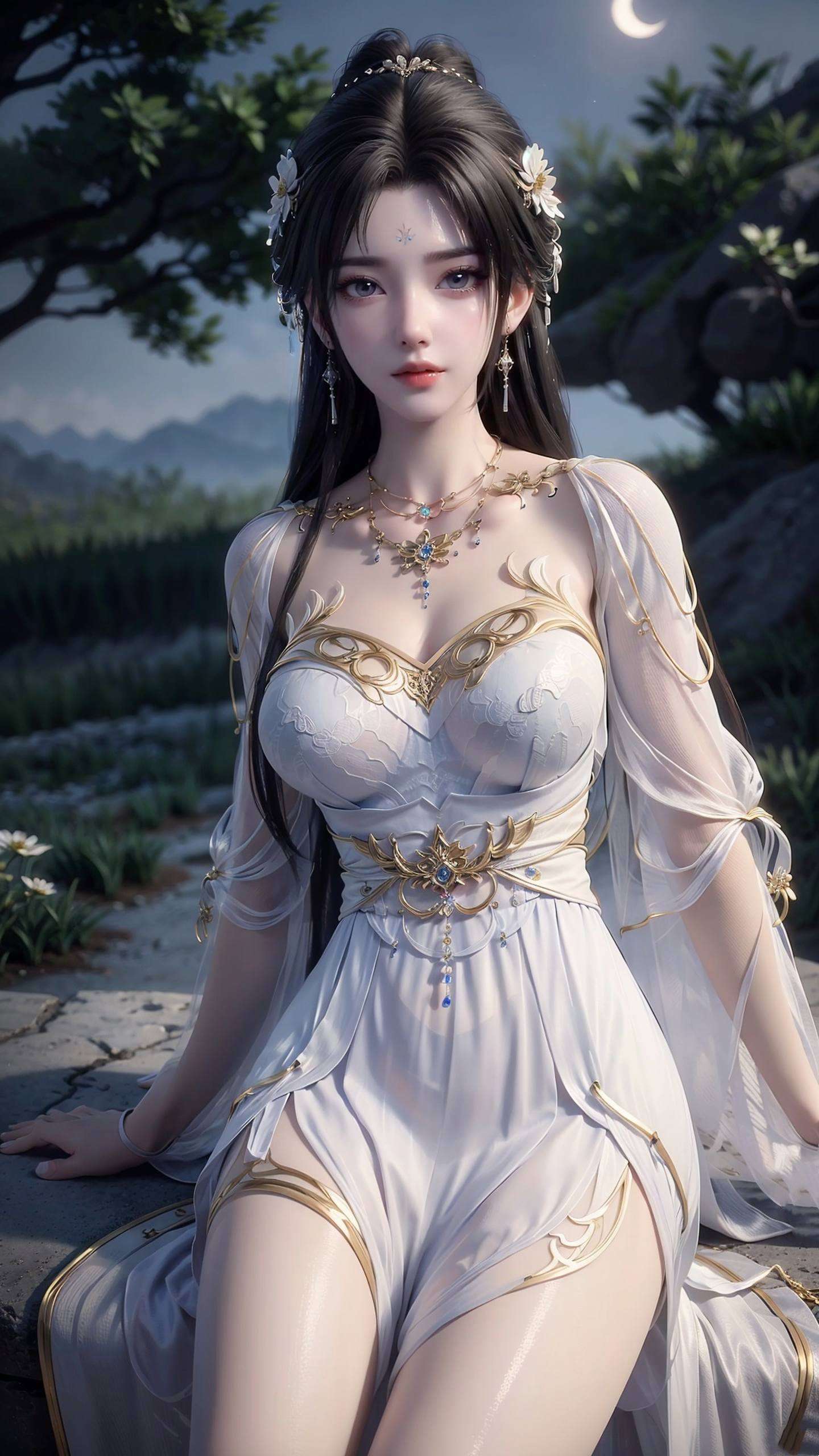 为你的电脑桌面带来独特的视觉享受这张壁纸将她的绝美容颜与几何元素巧妙融合