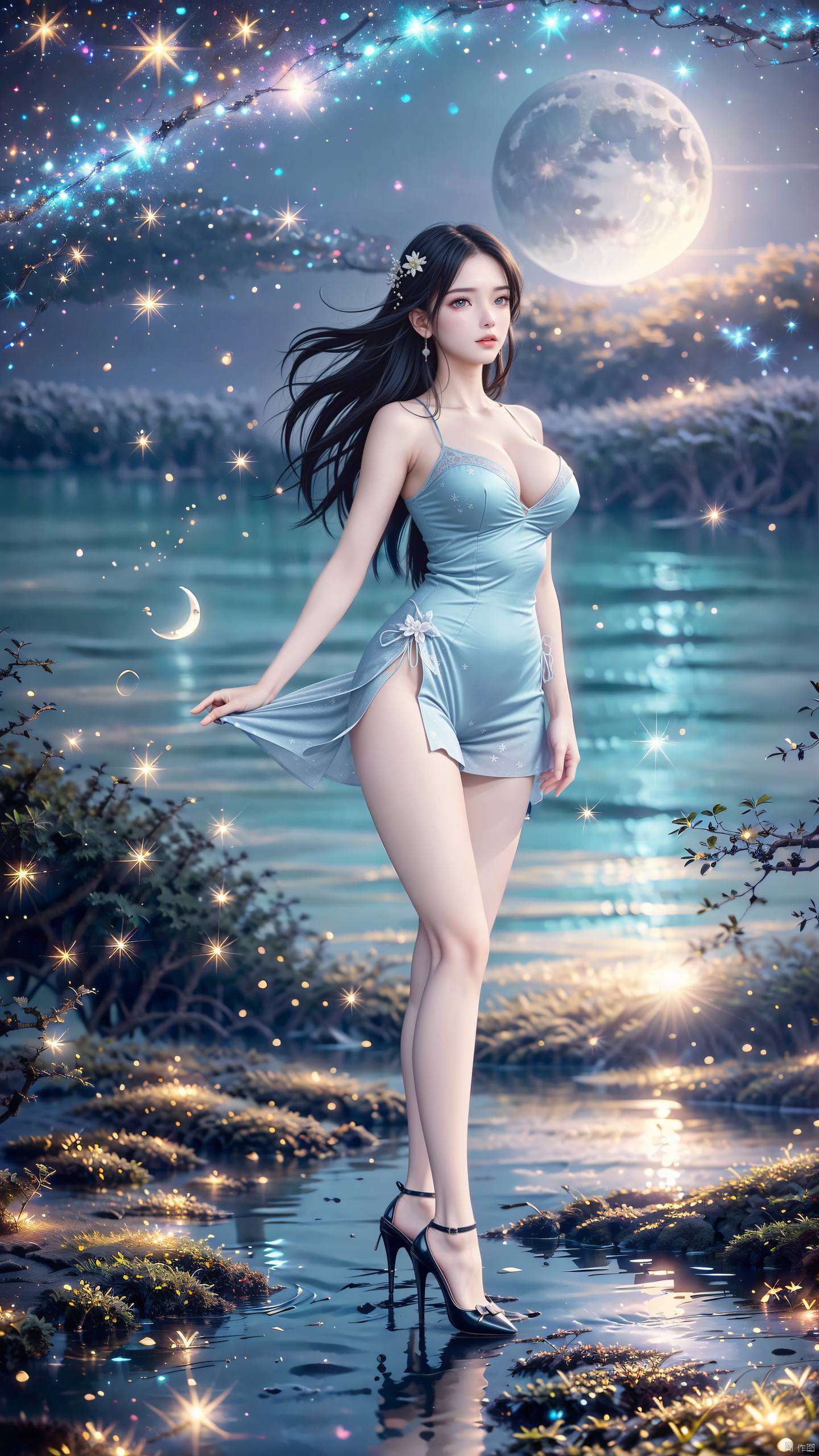 国漫女神完美像素呈现细腻的线条