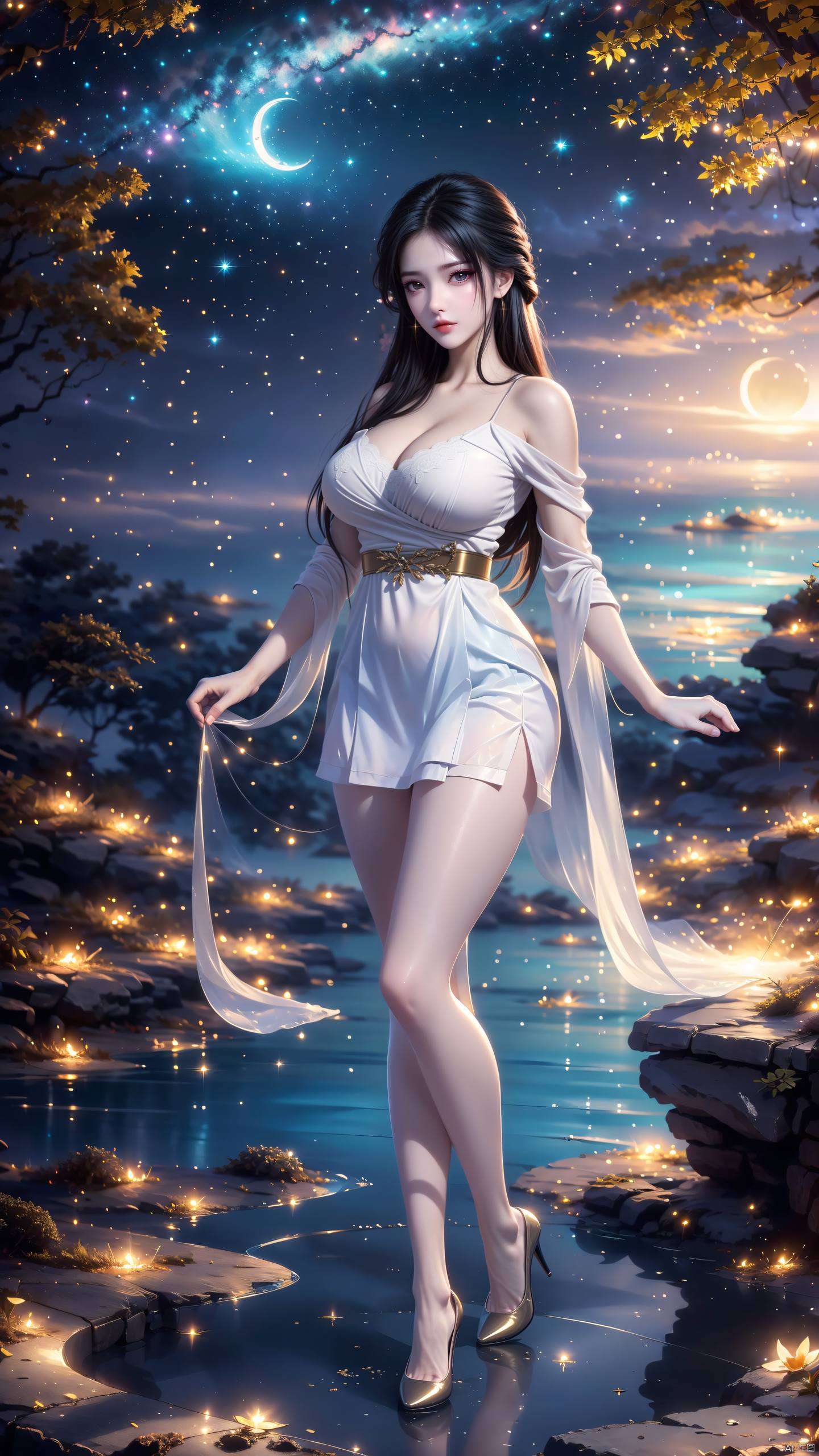 清漪翩翩起舞仿佛置身于国漫的绚丽世界