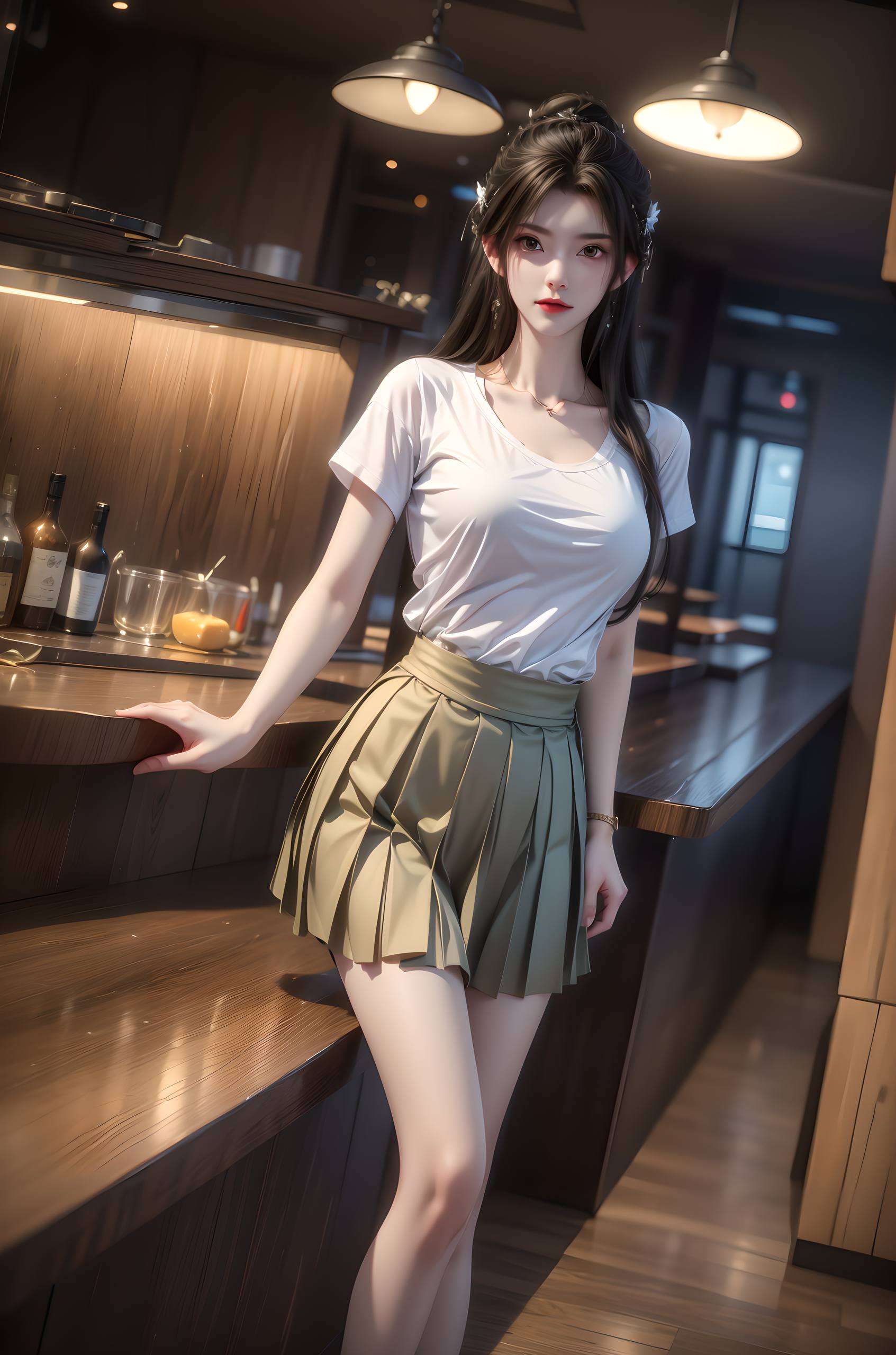 如同梦幻般的国漫女神那抹紫色的不规则光影