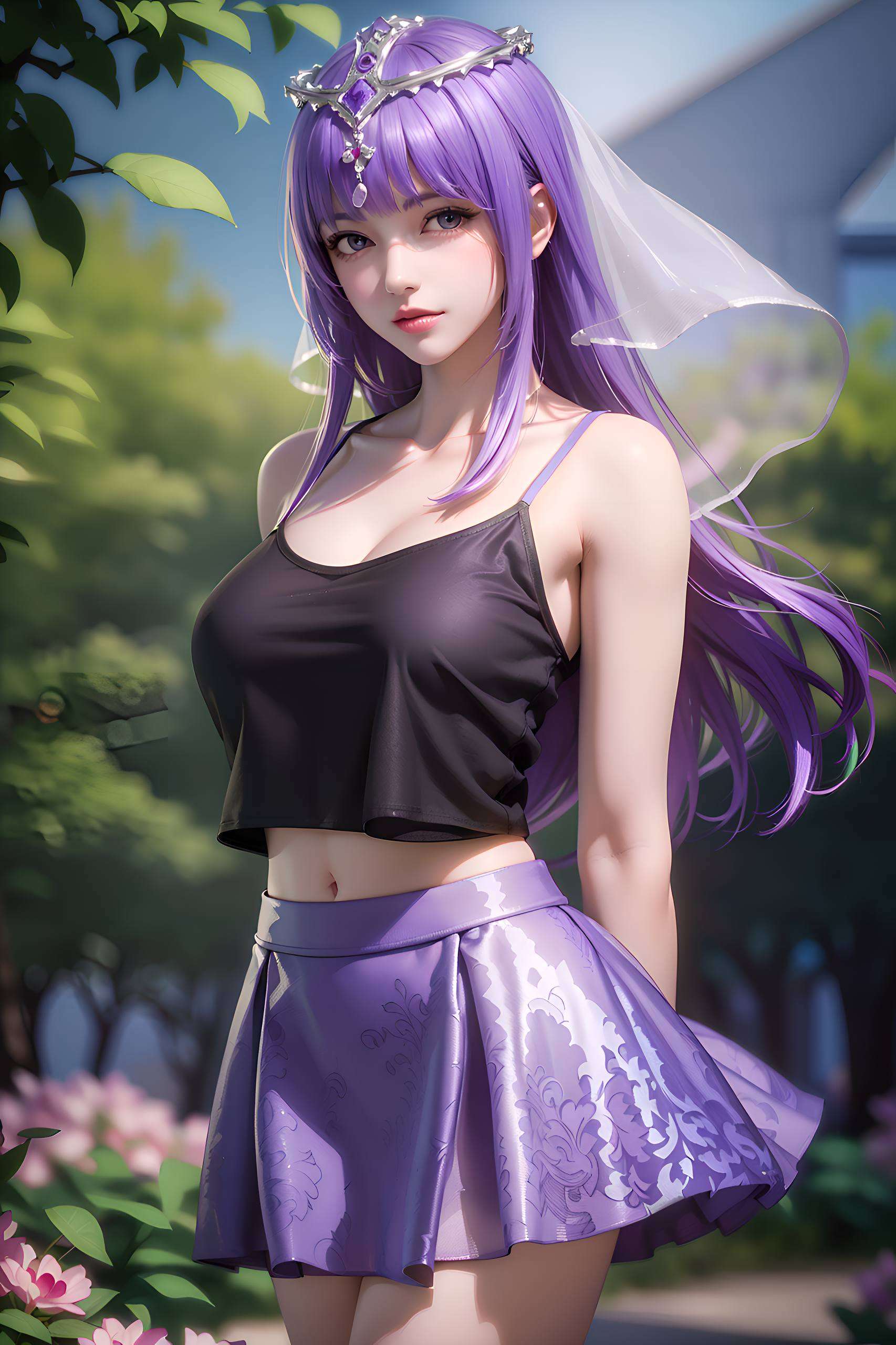 她的双腿线条流畅壁纸以独特的对称美学