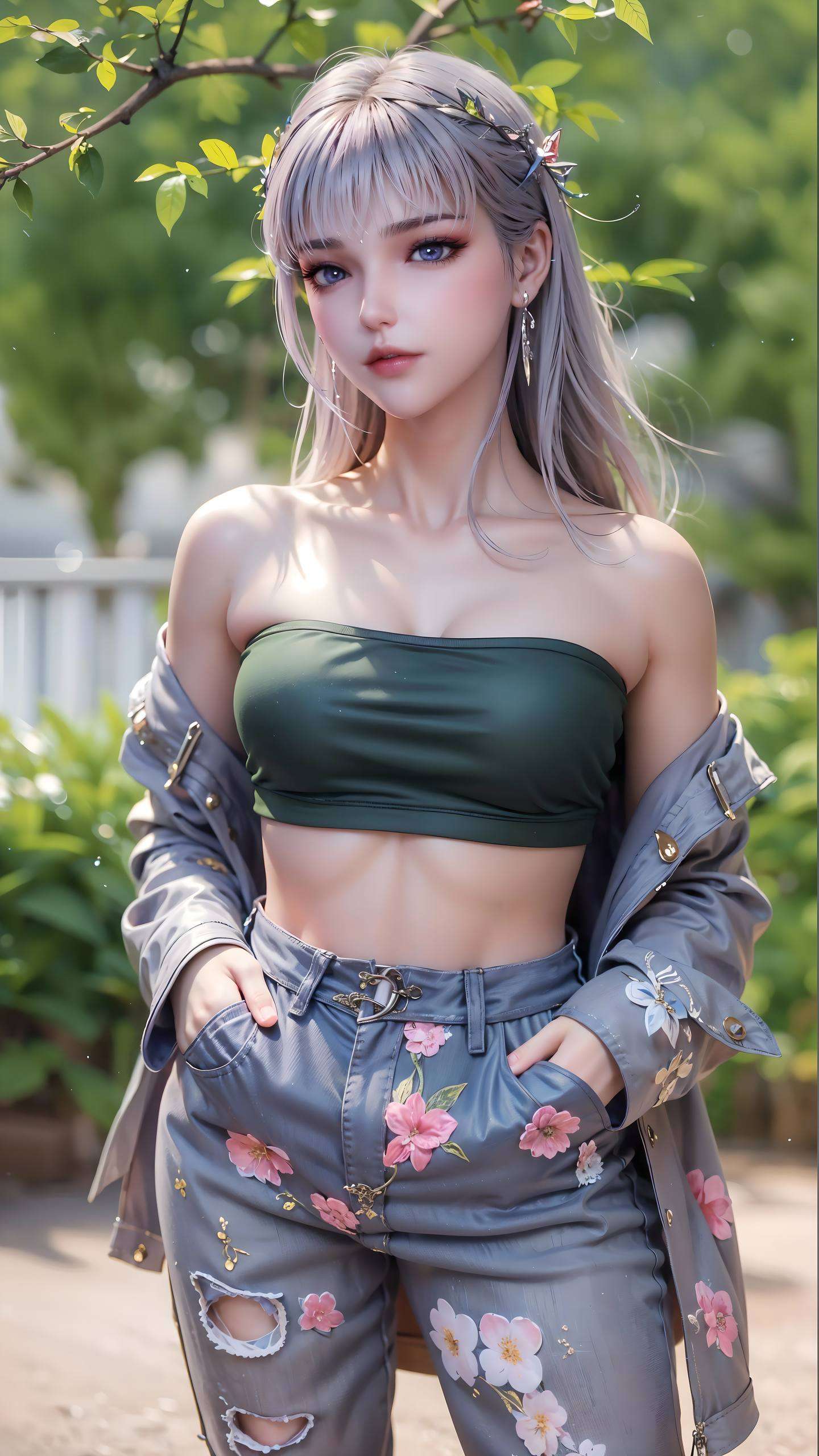 让她的甜美陪伴你的每一天！这张AI绘画人物表情参考图