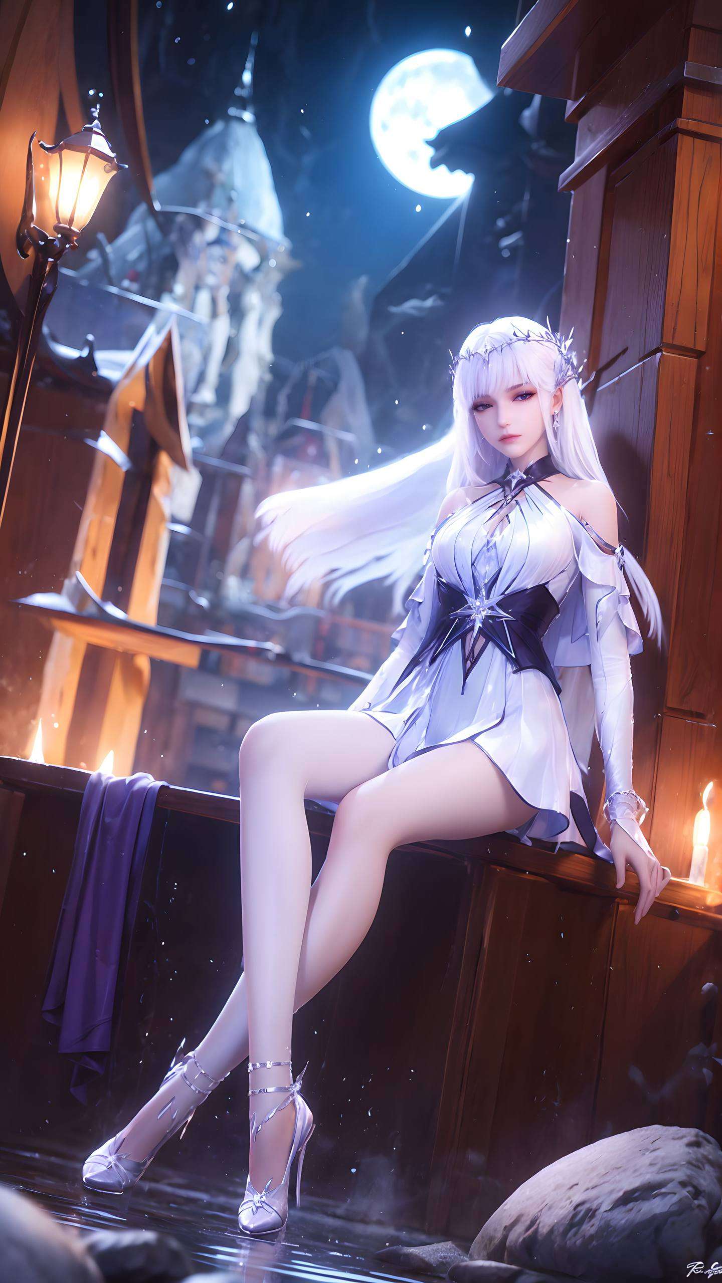 国漫女神高清壁纸圣采儿翩翩起舞为你的手机注入一抹仙气