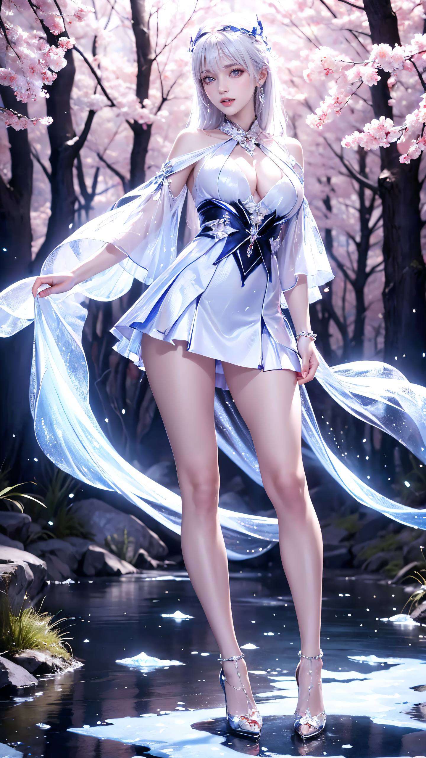 绘制于细腻笔触之间的圣采儿宛如画卷中走出的国漫女神