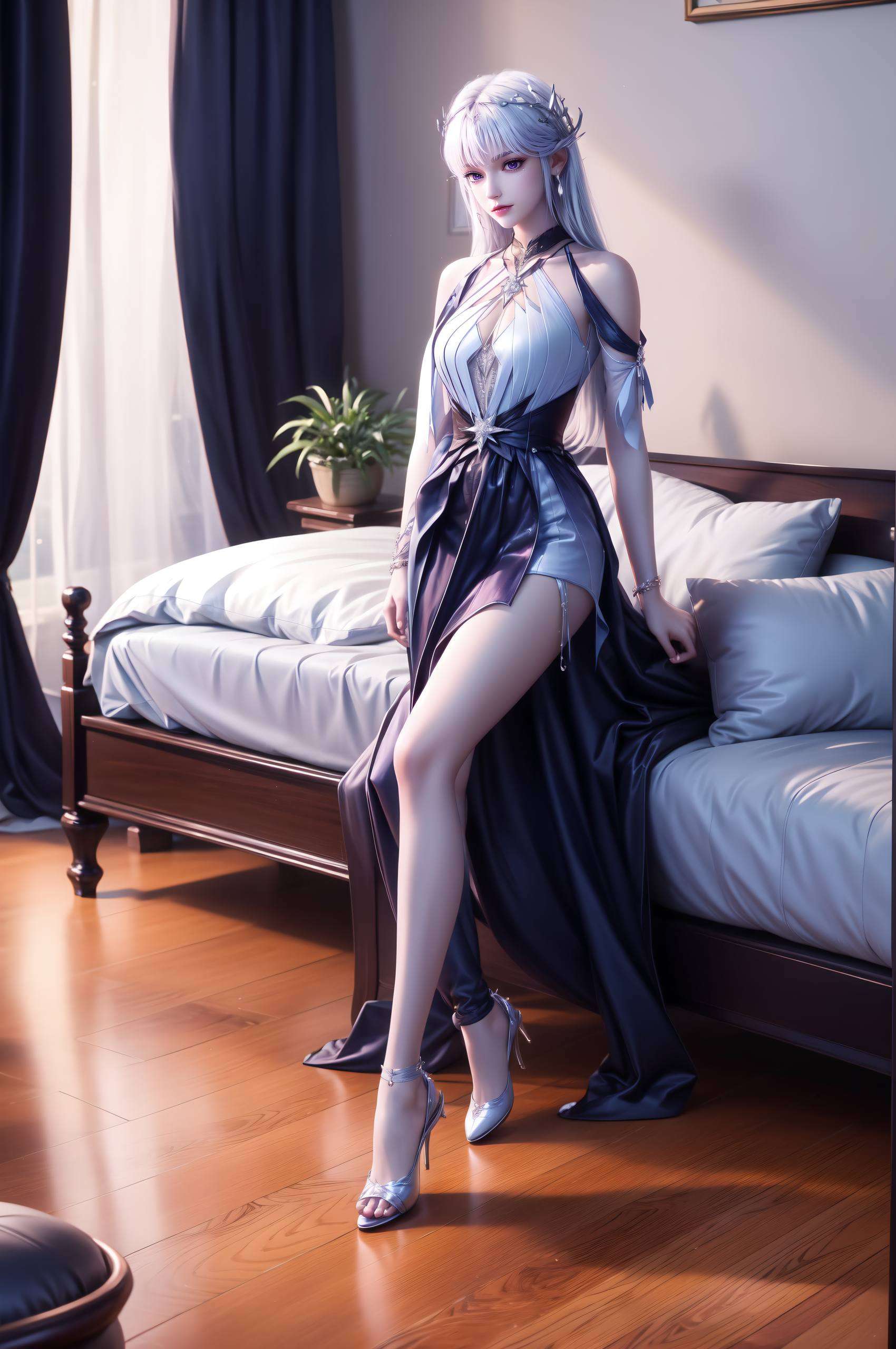 高清画质让你仿佛能触摸到她温暖的笑容这张AI国漫女生渐变4K高清艺术壁纸
