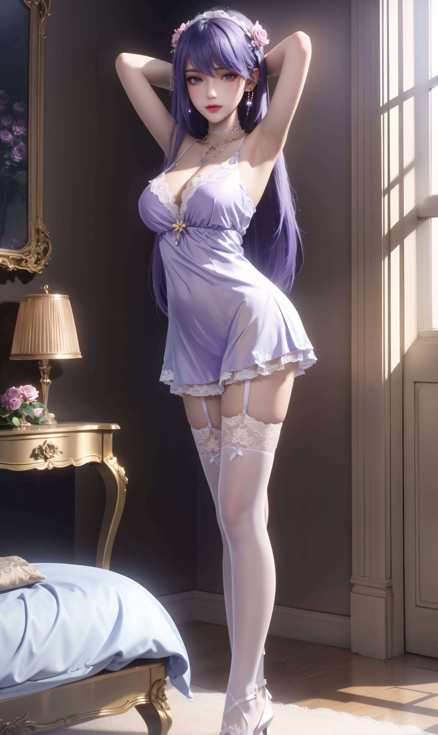 将国漫女神的柔美与科技的冷酷完美融合这张1080p高清壁纸