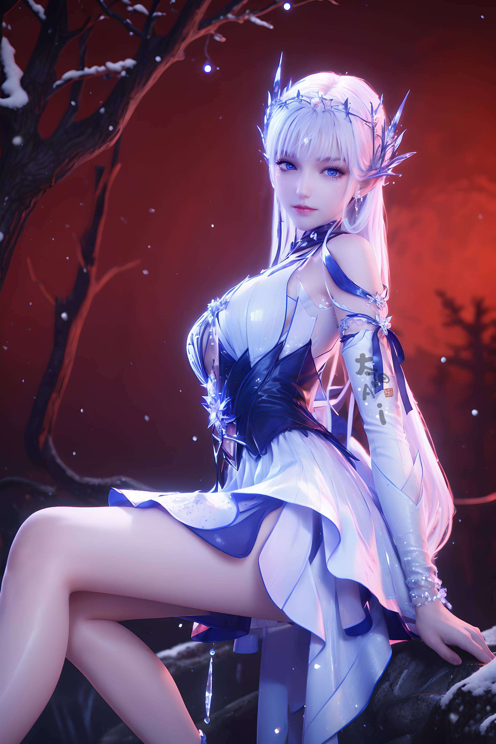 这张养眼壁纸红红火火的灯笼与繁花