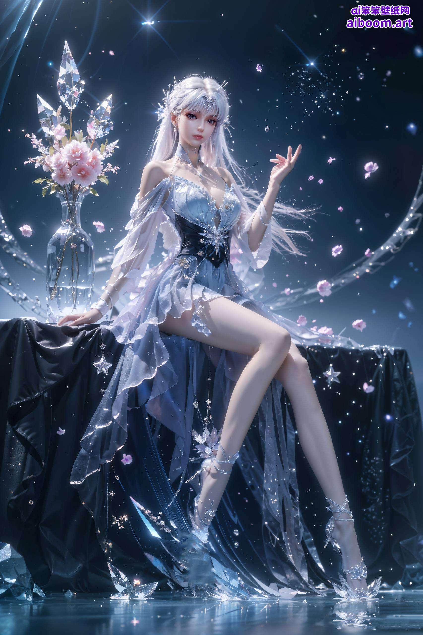 这张护眼壁纸立体电脑国漫美女动画壁纸高清画质