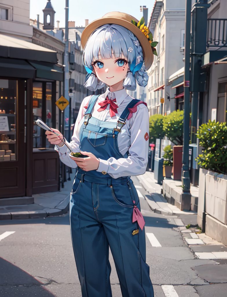 以神里凌华的绝美形象为核心这张融合了国漫之美与科技之光的壁纸