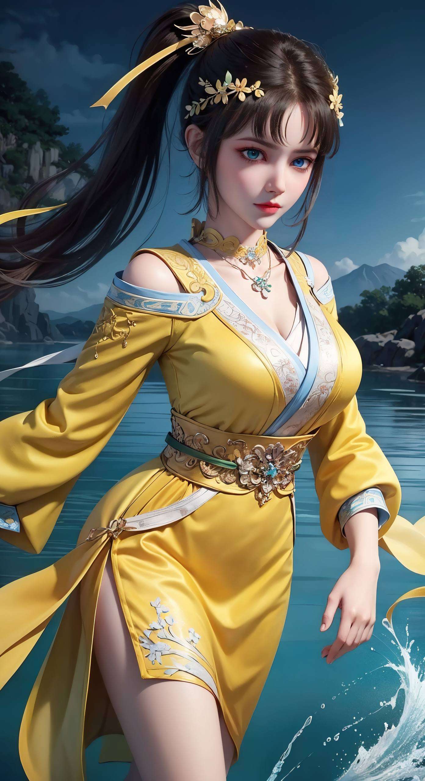 高清壁纸锁屏遇见绿色民族风女神——司空千落