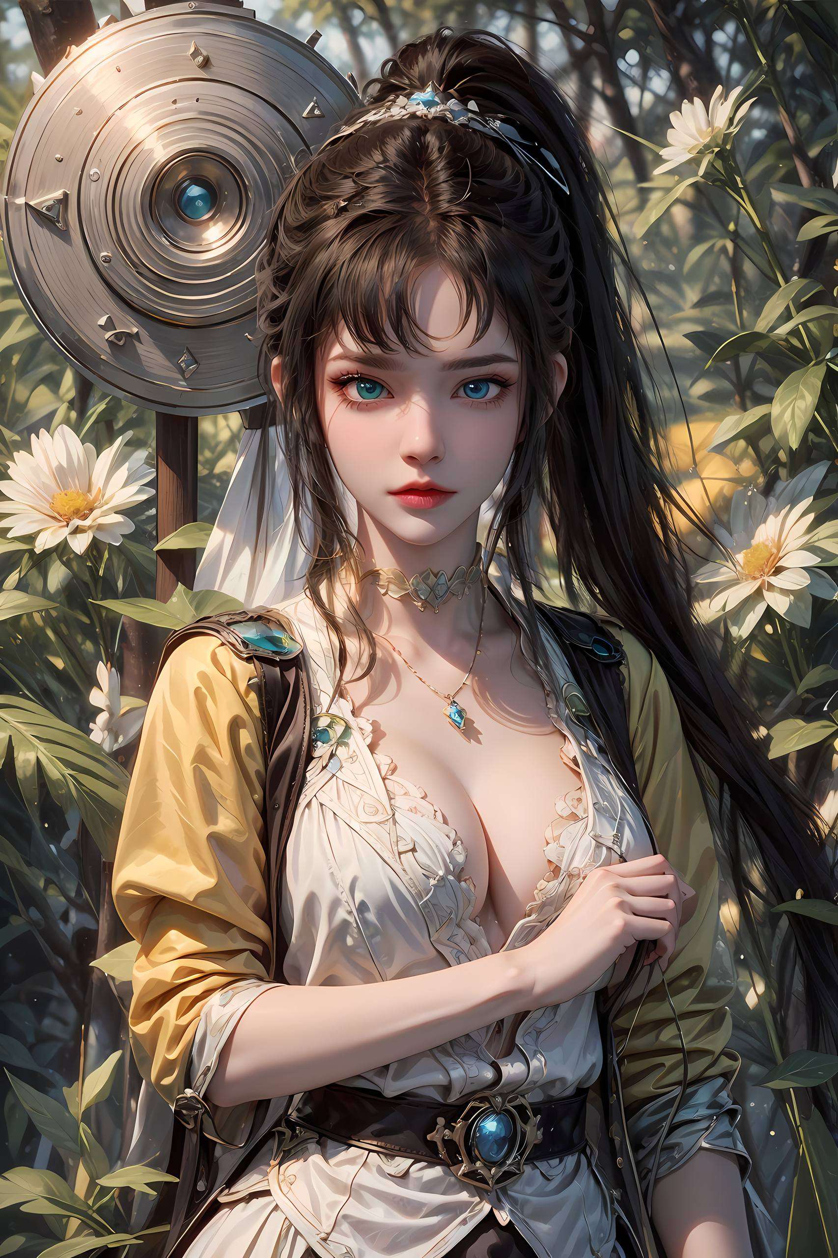 让每一次开机都成为一场视觉盛宴在这绚烂的AI国漫女生鲜艳Win10壁纸艺术中