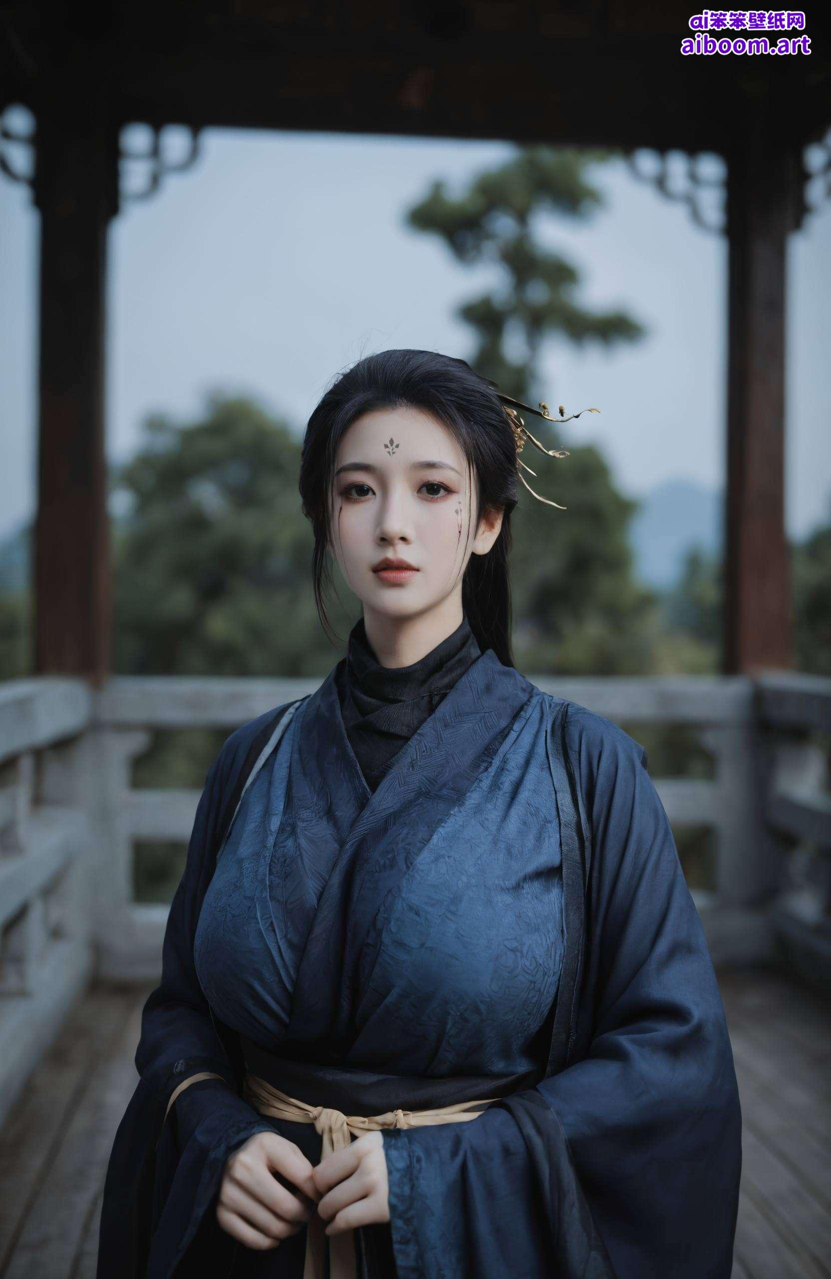 无论是她婉约的坐姿每一个pose都是对美的极致追求