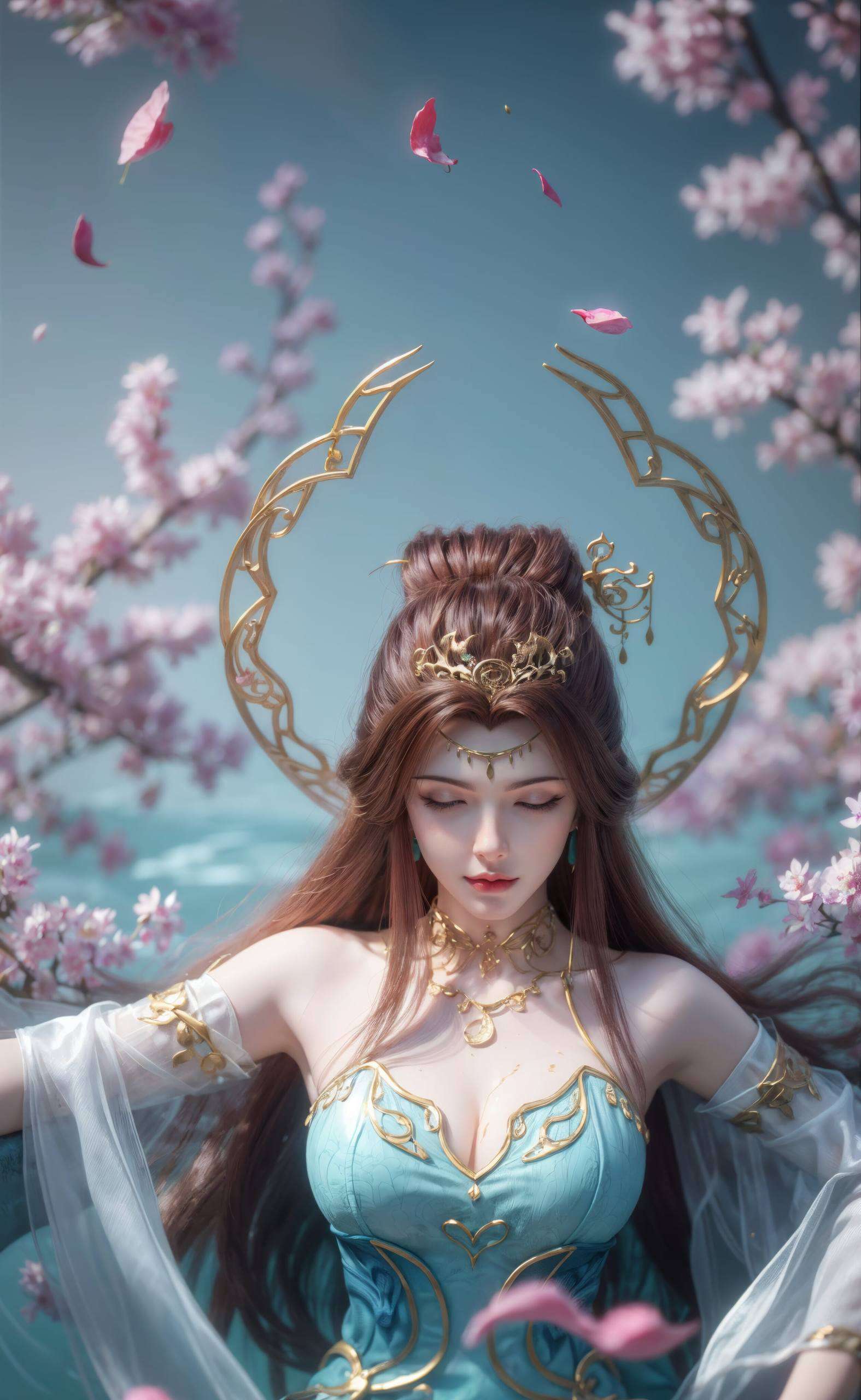 以梦幻平板国漫美女为主题粉色调渲染出浪漫的氛围