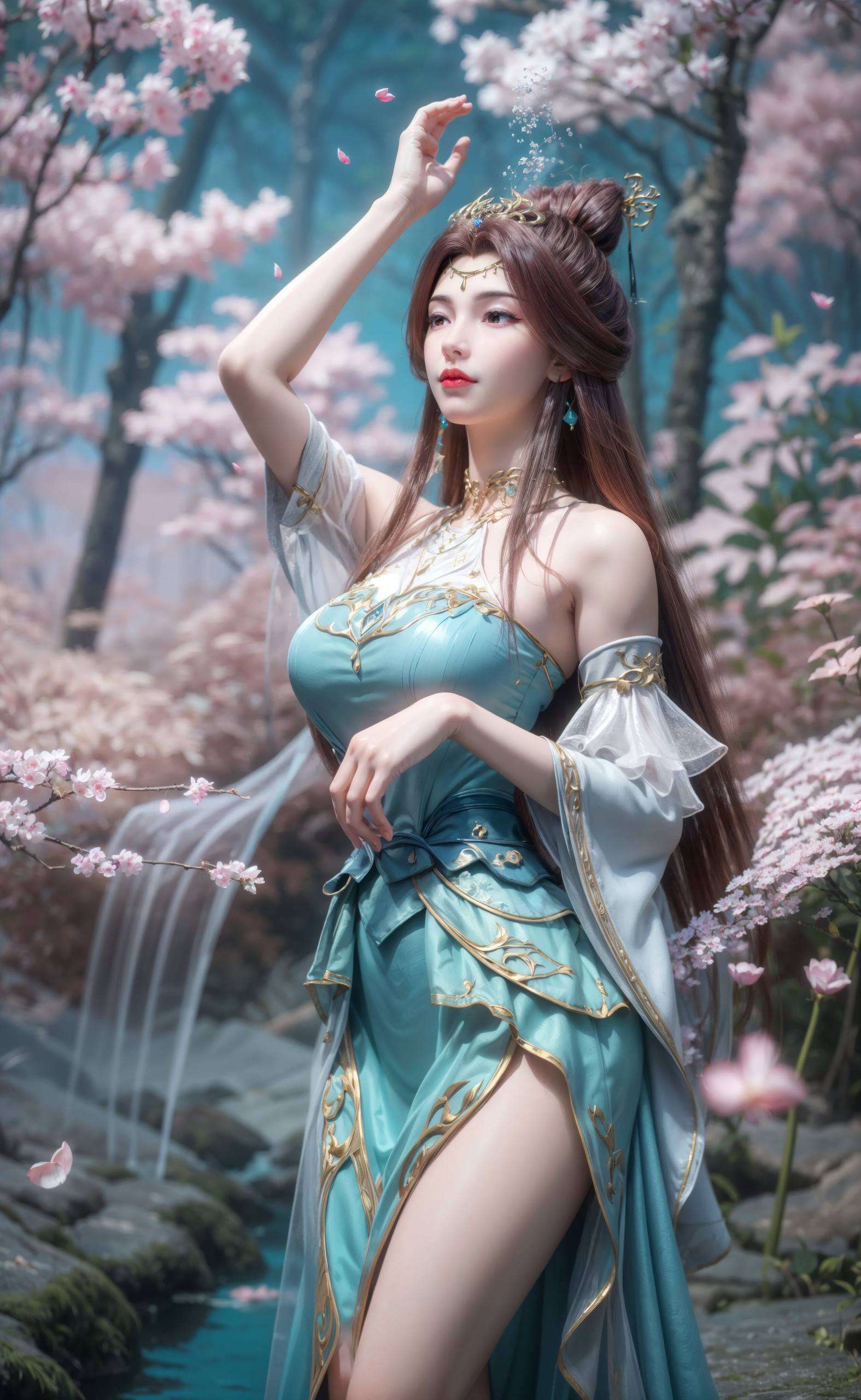这张以苏灵韵为主角的4K高清壁纸细腻描绘