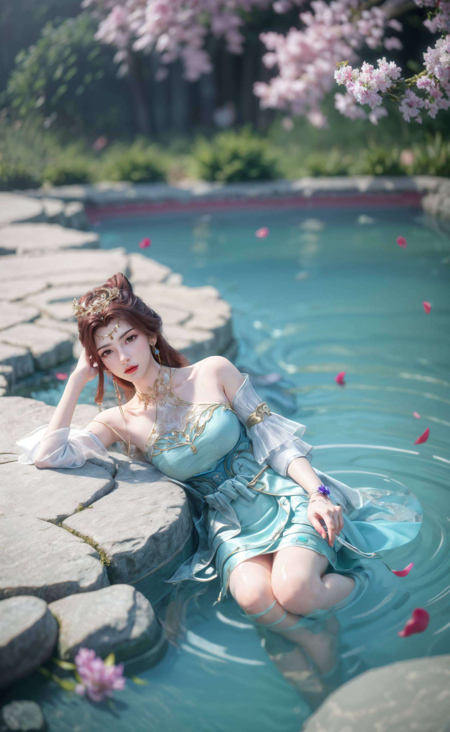 不只是装饰捕捉了她的甜美瞬间