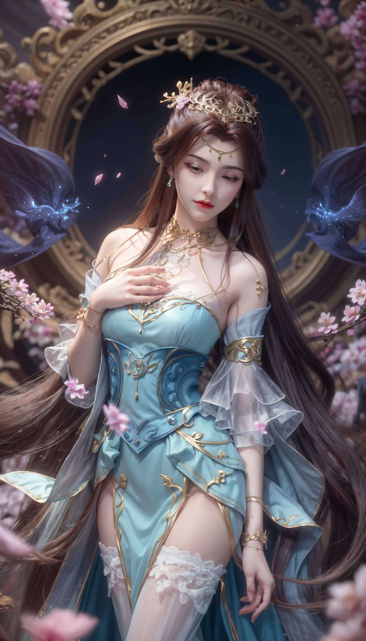AI绘画全屏素材任意切换从英勇的落云到神秘的阿轲