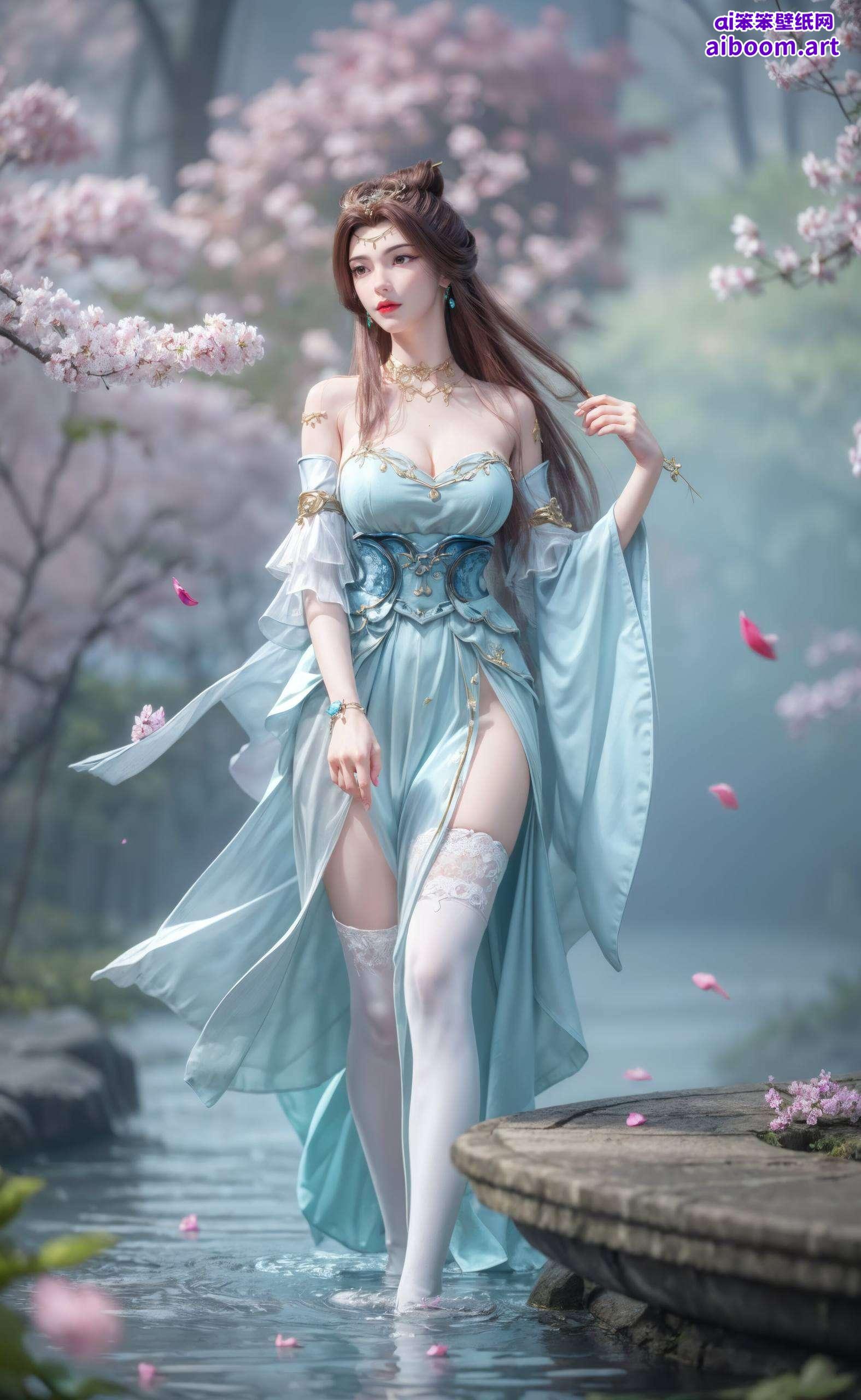 1080p的高清画质我们为你精心打造了这张全屏AI绘画壁纸——苏灵韵4K超清壁纸