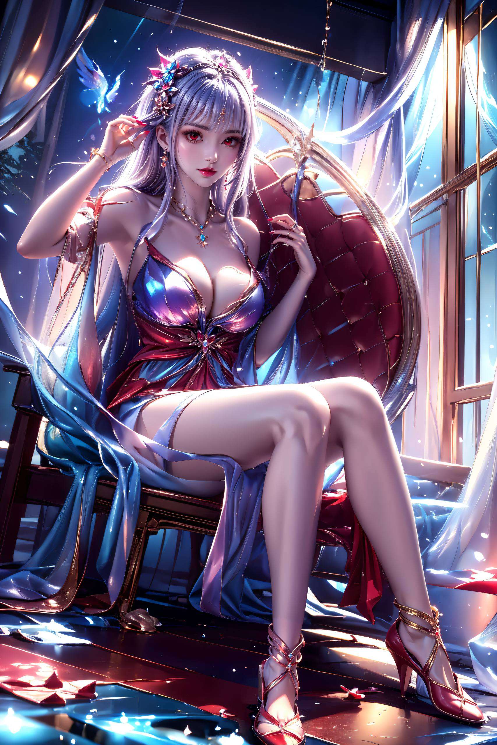 融合了国漫美女的细腻线条与二次元的独特魅力为你的手机带来别样的视觉盛宴