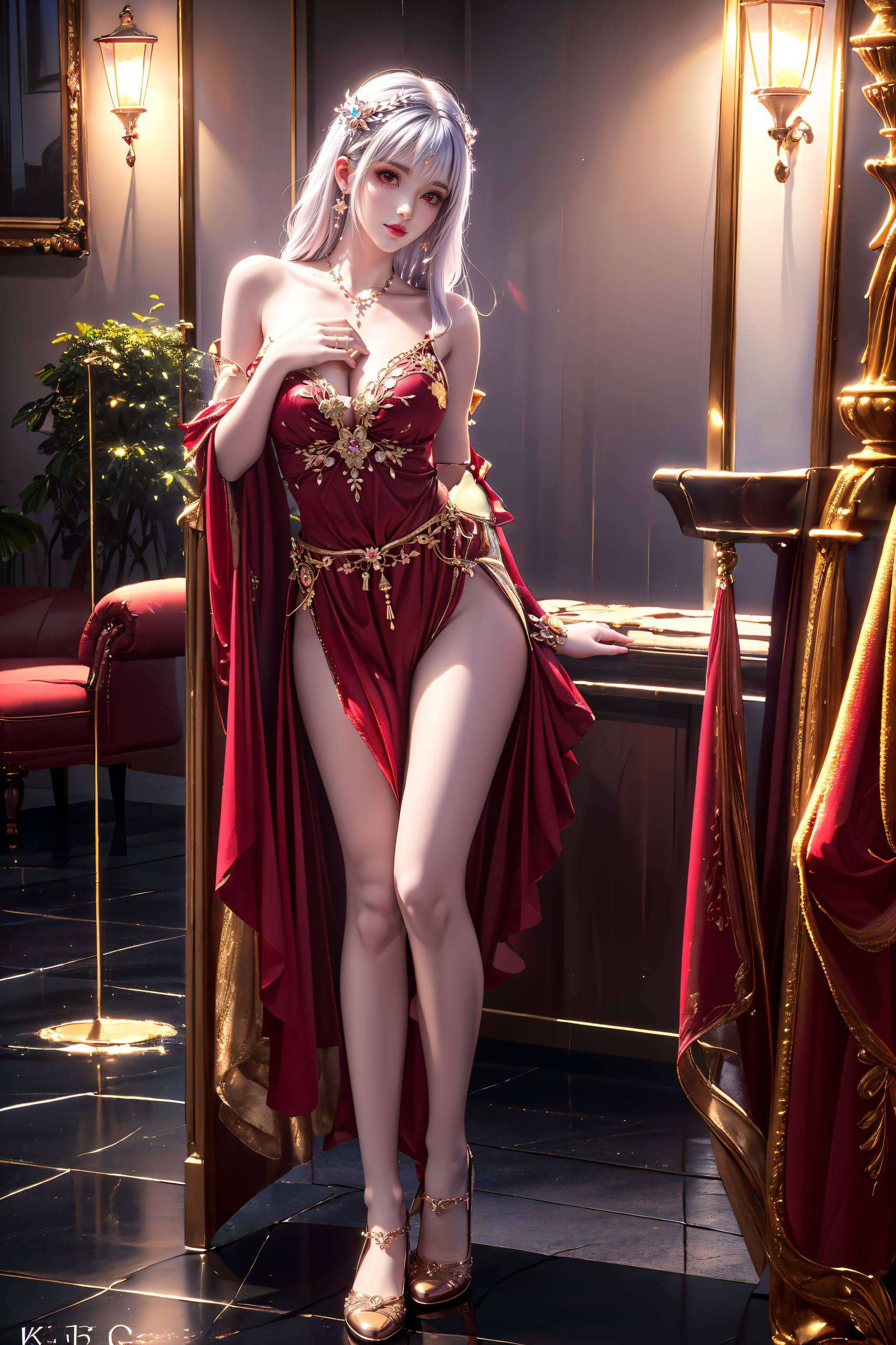 玉兔灵动可爱如同月华洒落