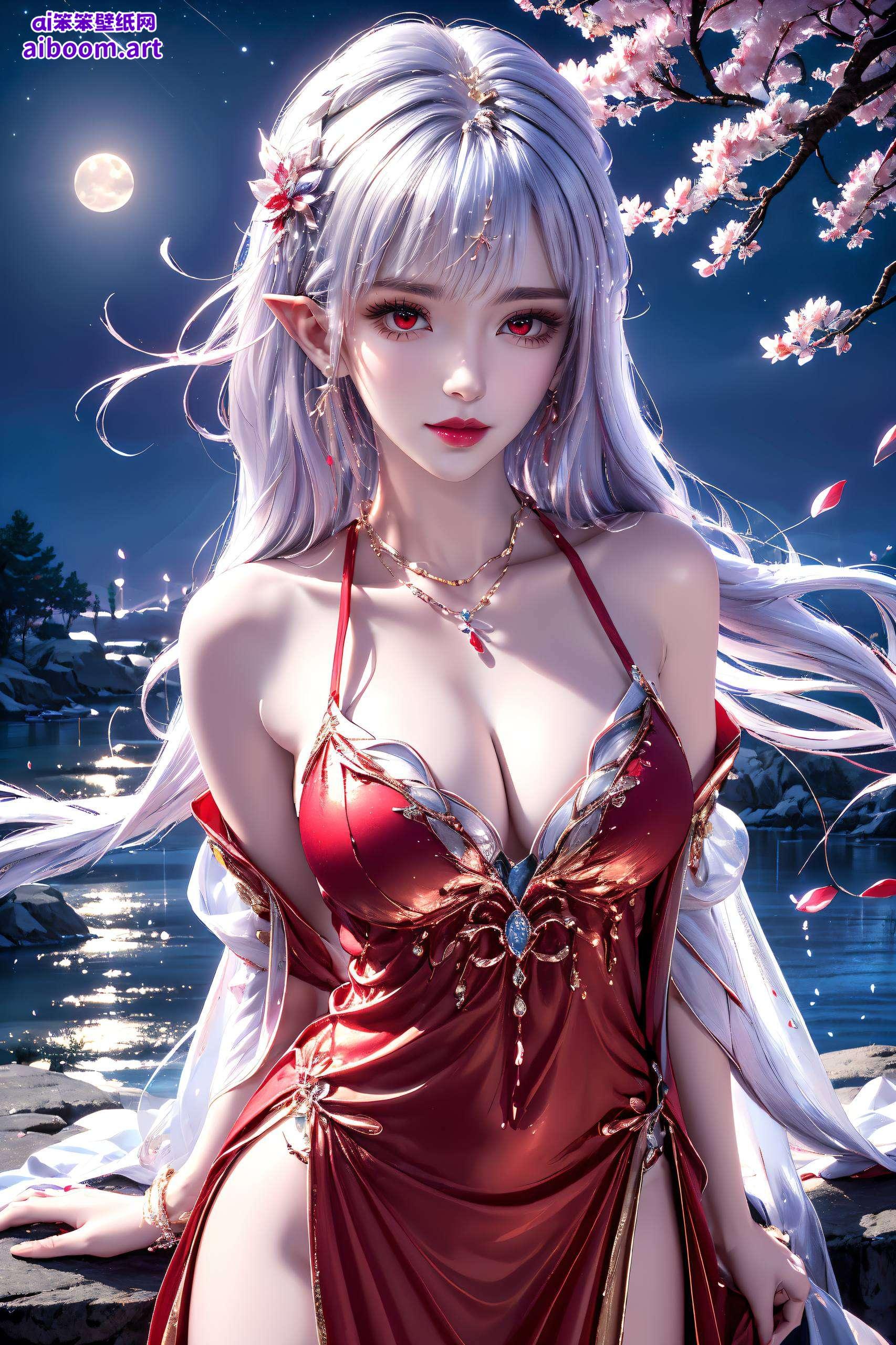 却又不失国漫女神的柔美气质这张《伤感护眼壁纸》将国漫美女太阴玉兔的动漫高清图片融入其中