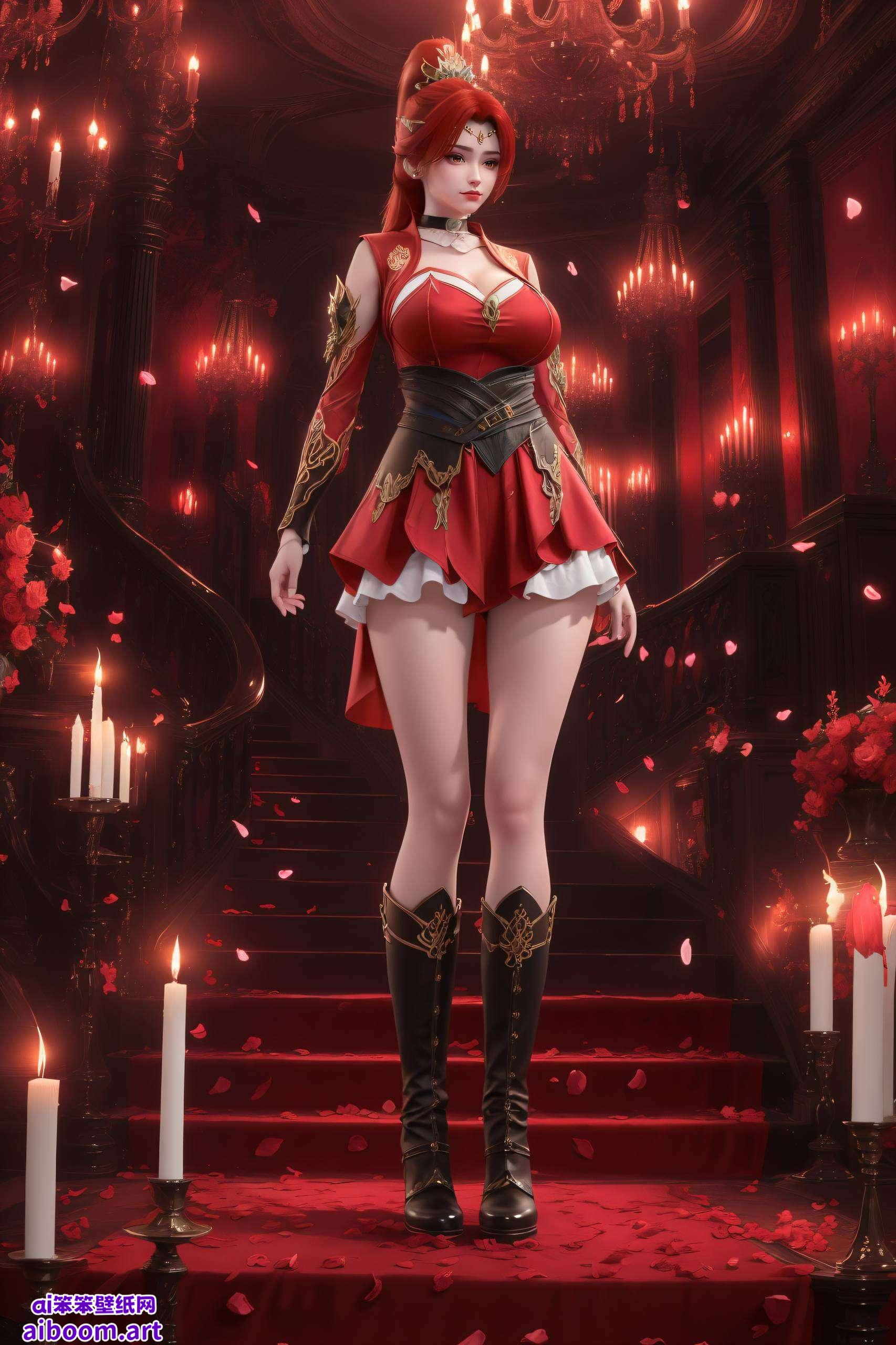 细腻笔触勾勒唐火儿灵动身影融合东方元素