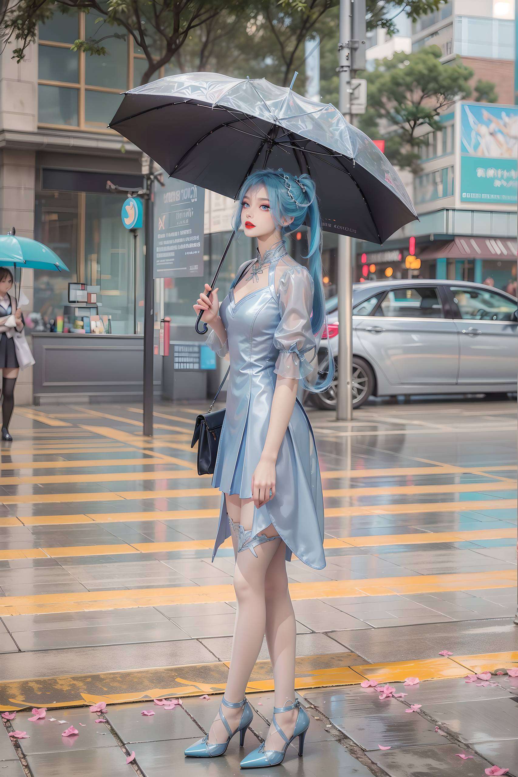 融入了人气角色唐舞桐的动态元素这张AI绘画角色骨骼素材壁纸