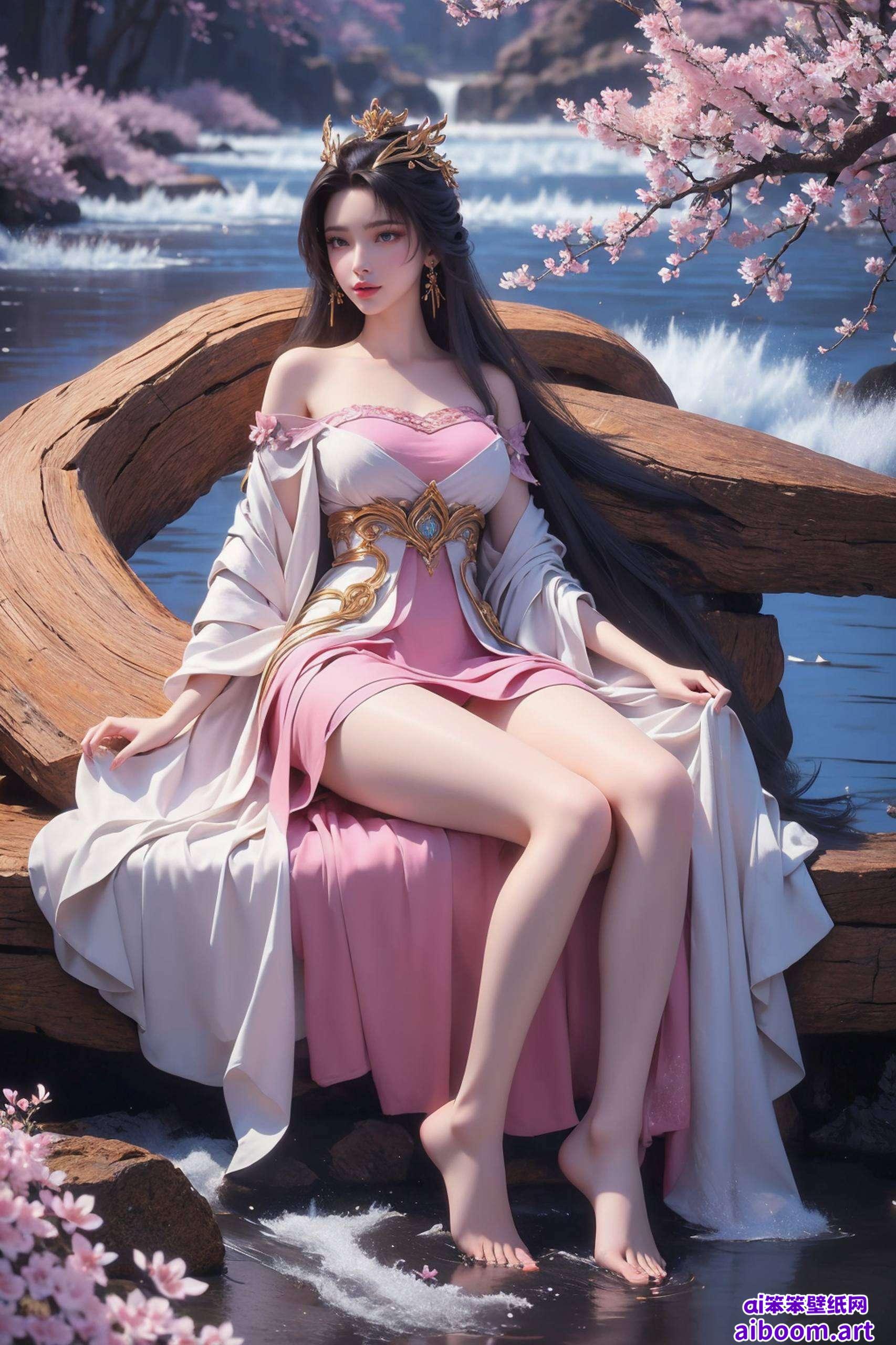 红衣映衬着喜庆的氛围在这张4K高清国漫壁纸中