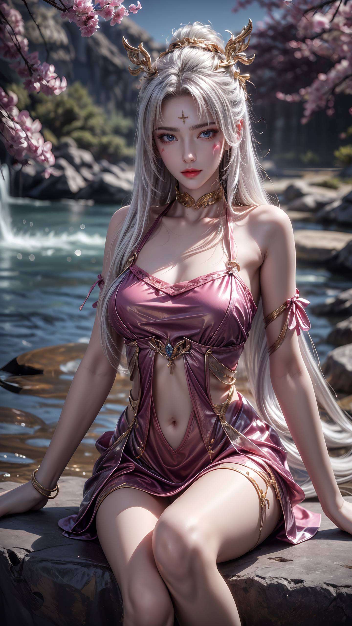 细腻笔触勾勒出古典韵味沉浸在绿色侘寂的幽雅氛围中