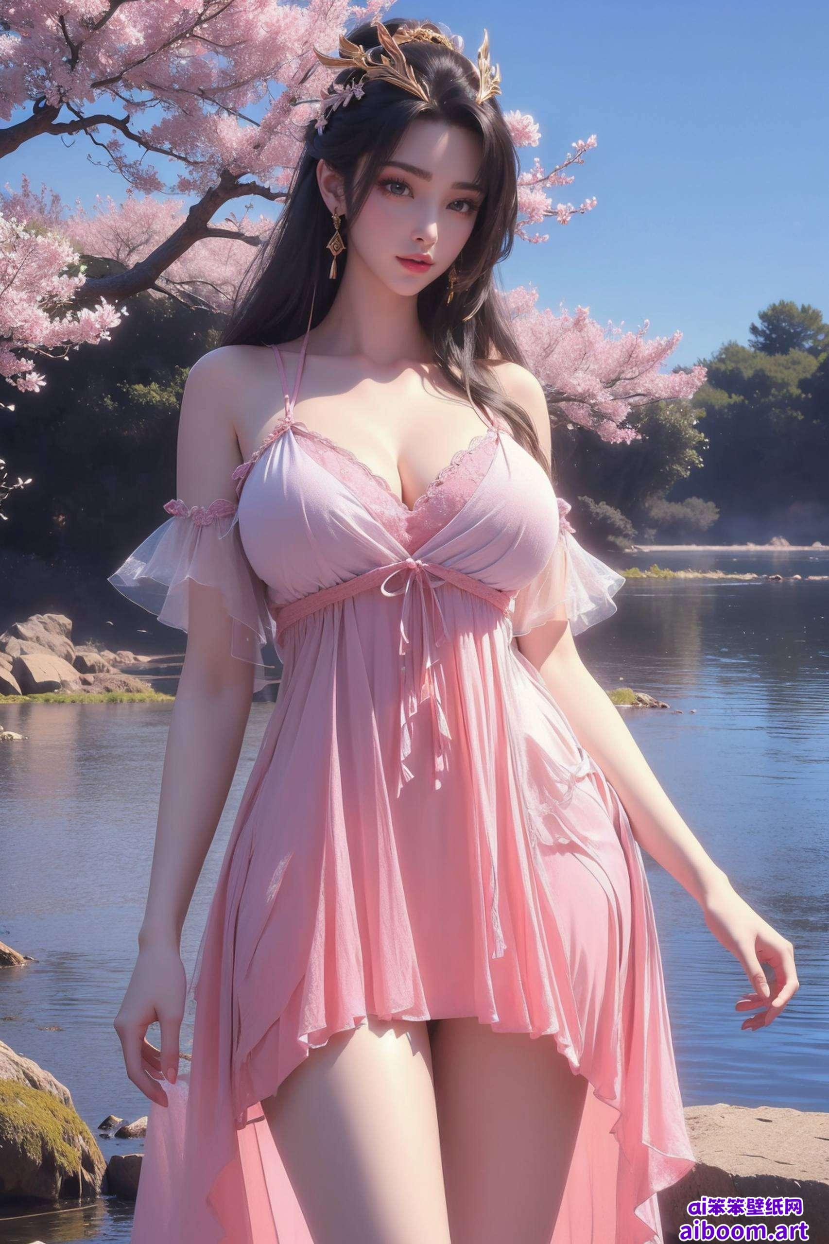 为你的手机带来仙气十足的视觉盛宴这张清新对称的安卓艺术壁纸