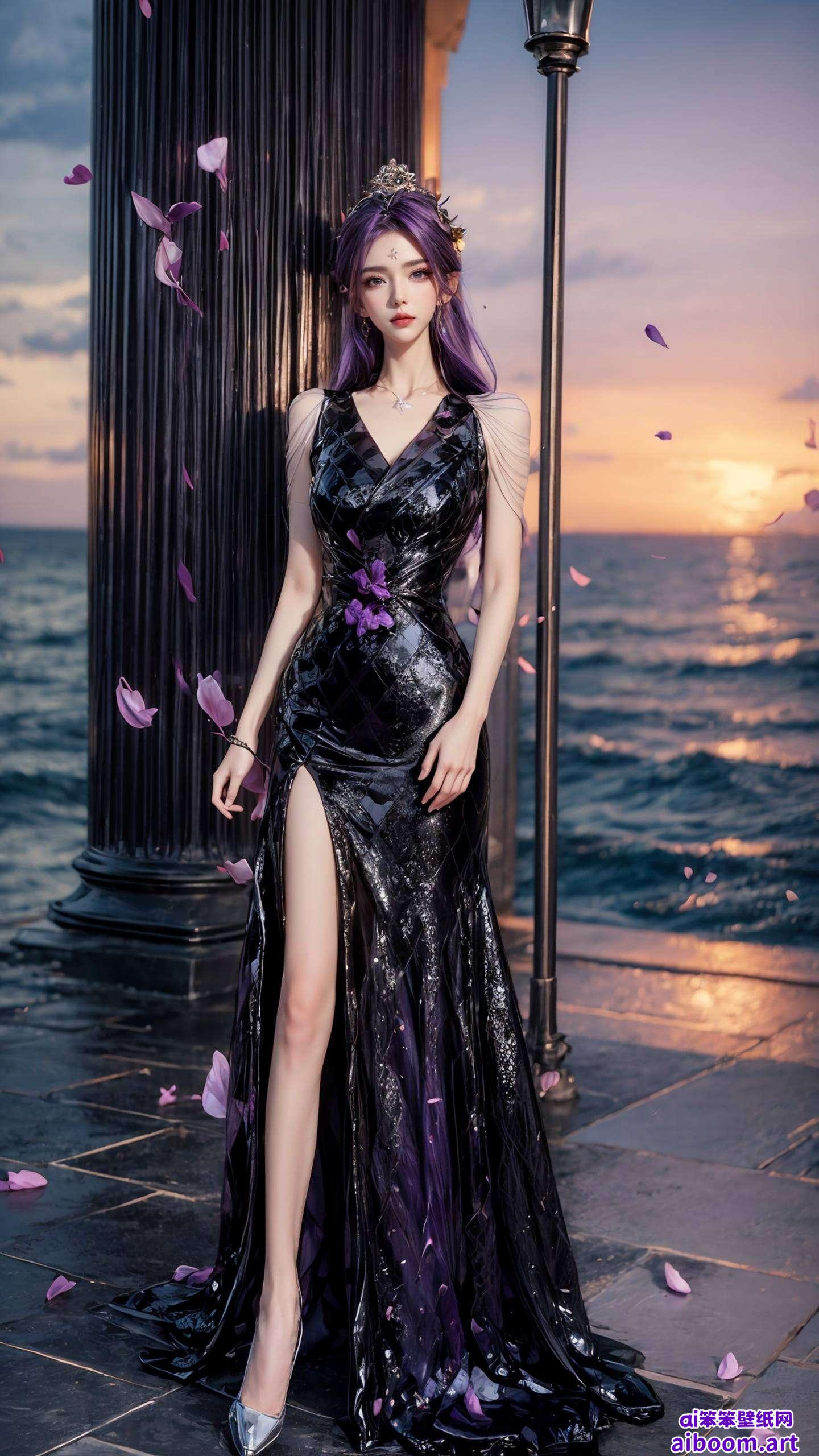 展现了一位国漫美女AI的细腻魅力如同清晨的第一缕阳光