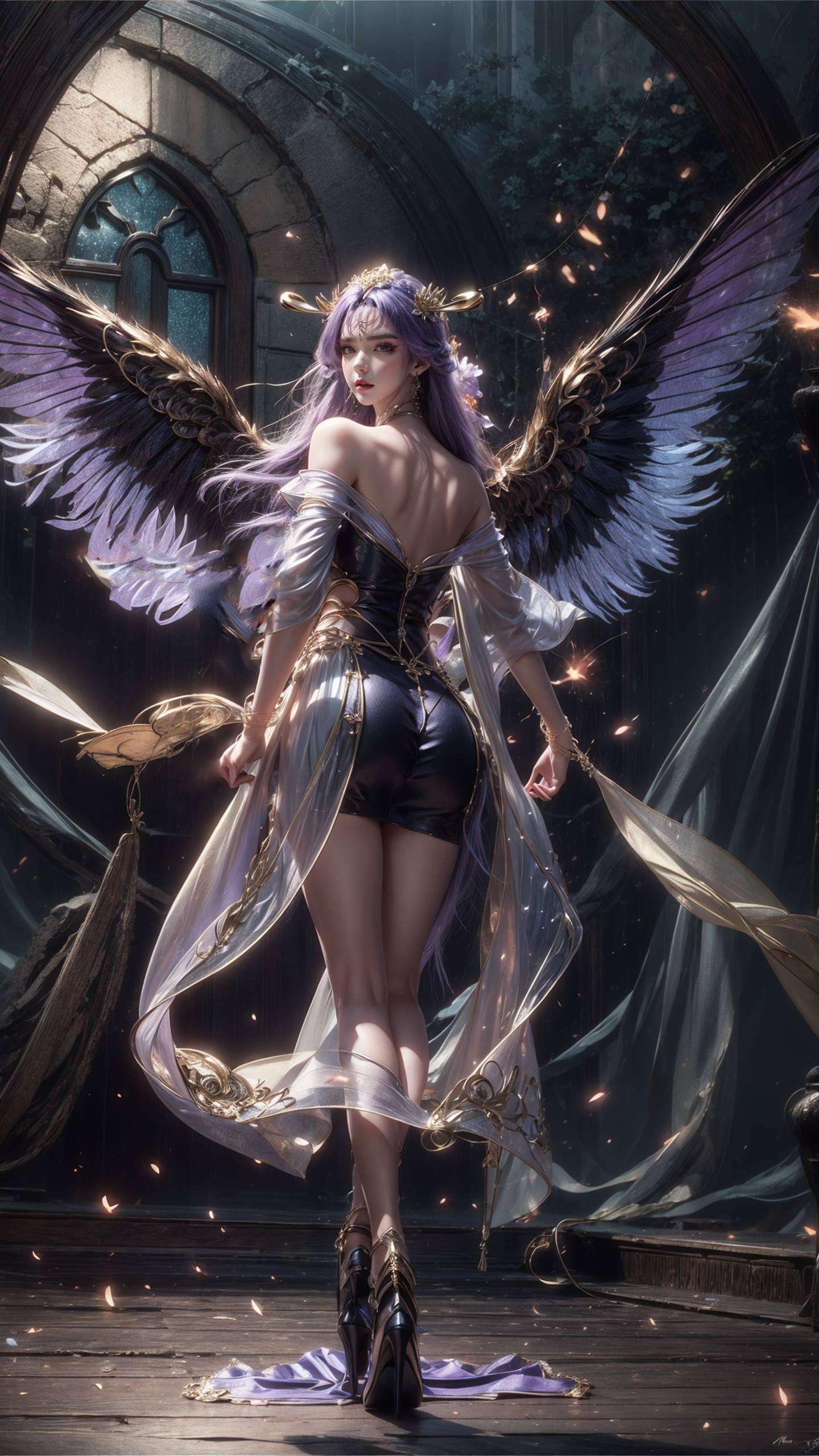 每一步操作都如诗如画就能将这位国漫美女AI女神的骨骼素材设为手机动态壁纸