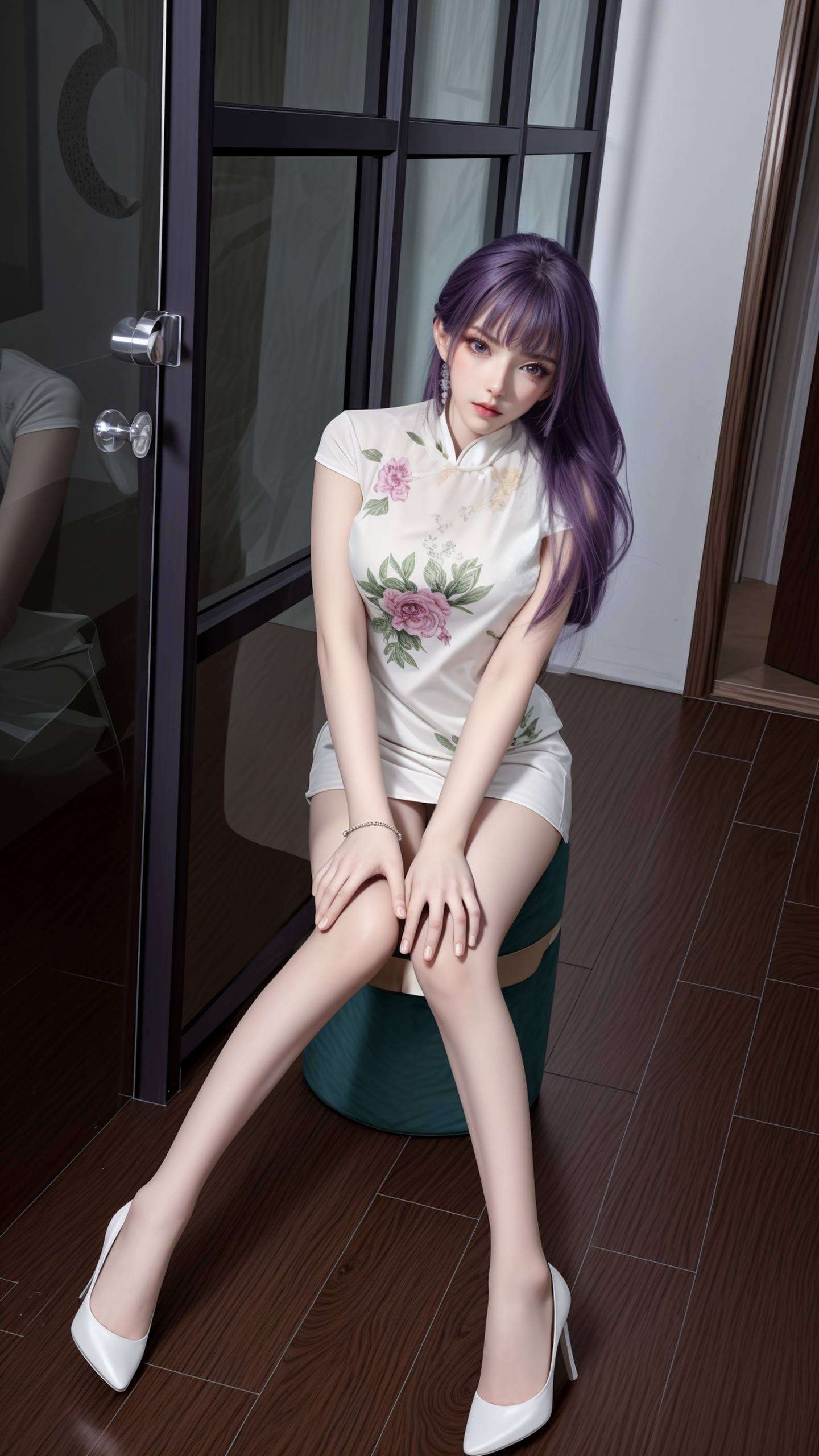 细腻的笔触描绘出AI美女的倩影这张【悠远的天穹壁纸高清无水印】