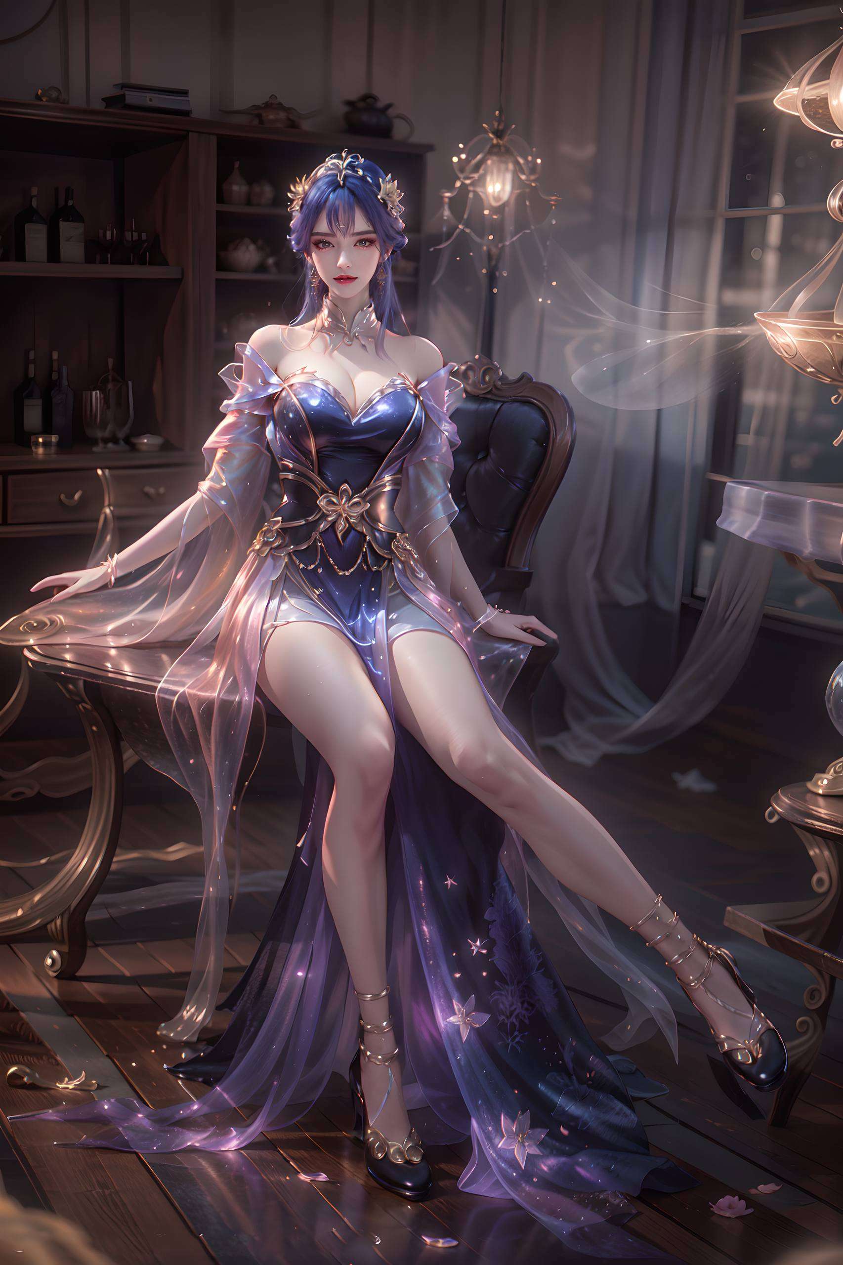 为你的桌面带来一抹春天的生机与活力绽放的繁花与女主角的灵动身姿相映成趣