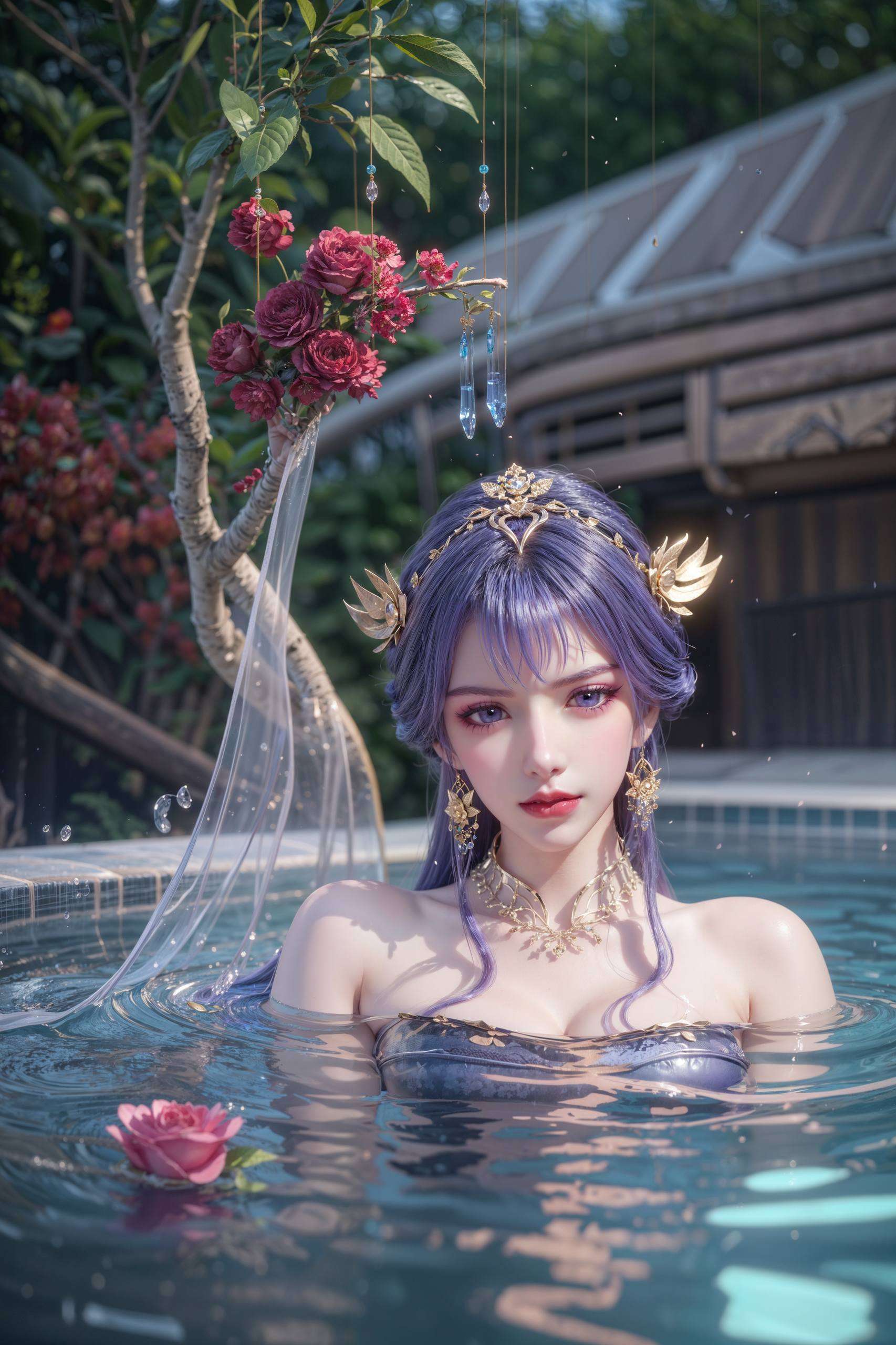 轻拂国漫女生的细腻情感苹果的清新与神柳的柔美相映成趣